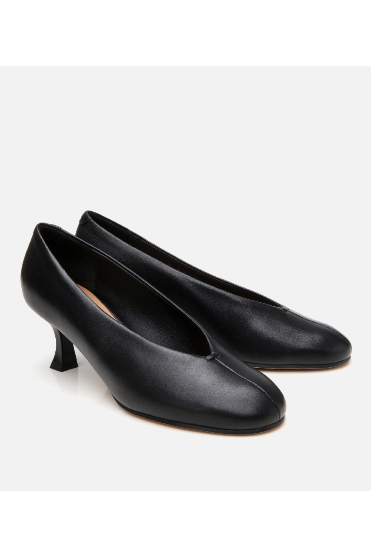 Kadın Deri Siyah İnce Topuklu Ayakkabı - Görsel 3