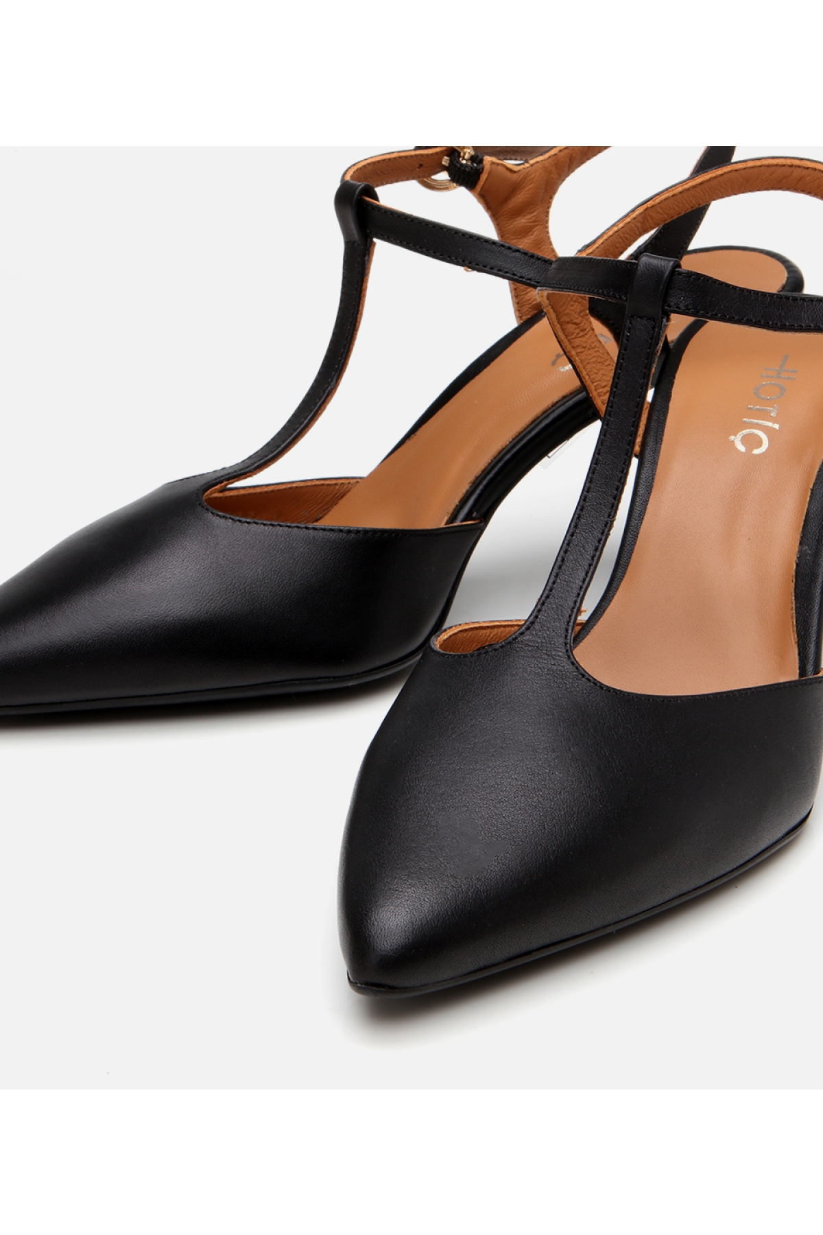 Hotiç Hotiç Kadın Deri Siyah Arkası Açık Topuklu Ayakkabı Flo'da! Siyah - 4. görsel