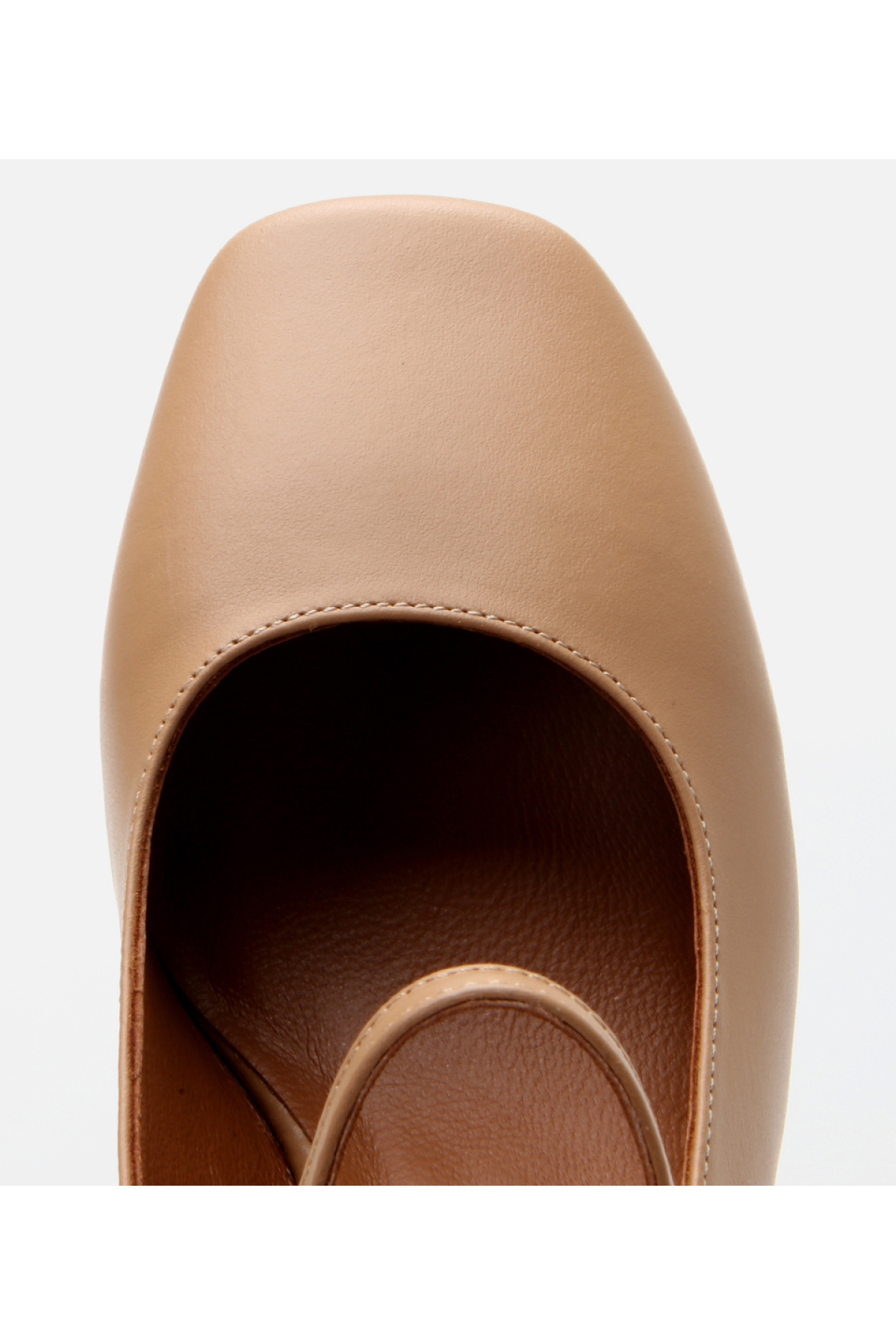 Hotiç Bej Hotiç Hotiç Deri Kadın Arkası Açık Topuklu Ayakkabı