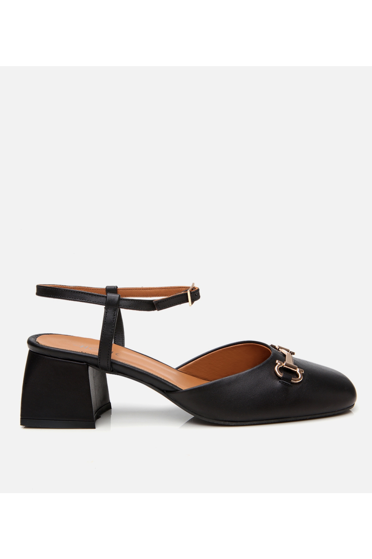 Hotiç Hotiç Kadın Deri Siyah Tokalı Kalın Topuklu Ayakkabı Flo'da! Siyah - 2. görsel
