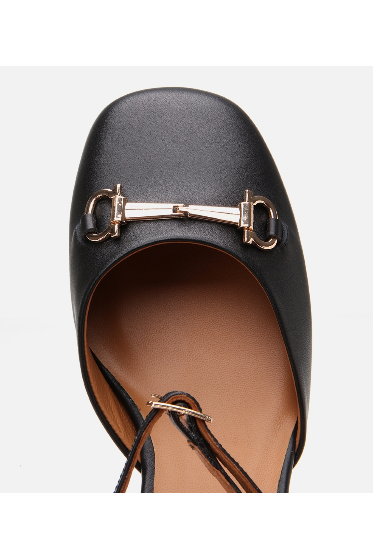Hotiç Hotiç Kadın Deri Siyah Tokalı Kalın Topuklu Ayakkabı Flo'da! Siyah - 5. görsel
