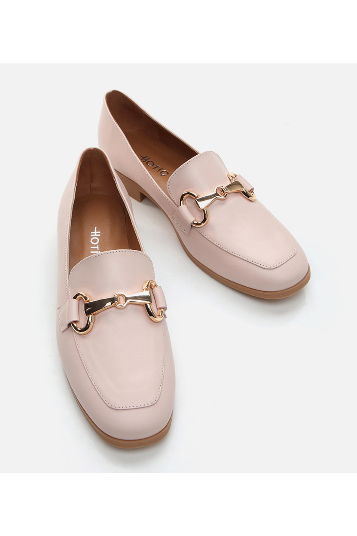 Kadın Deri Pudra Loafer - Görsel 5