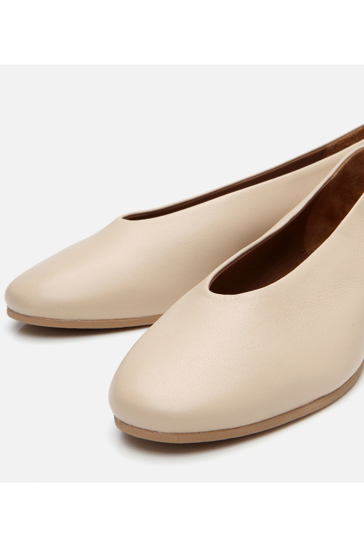 Hotiç Bej Hotiç Deri Kadın Babet