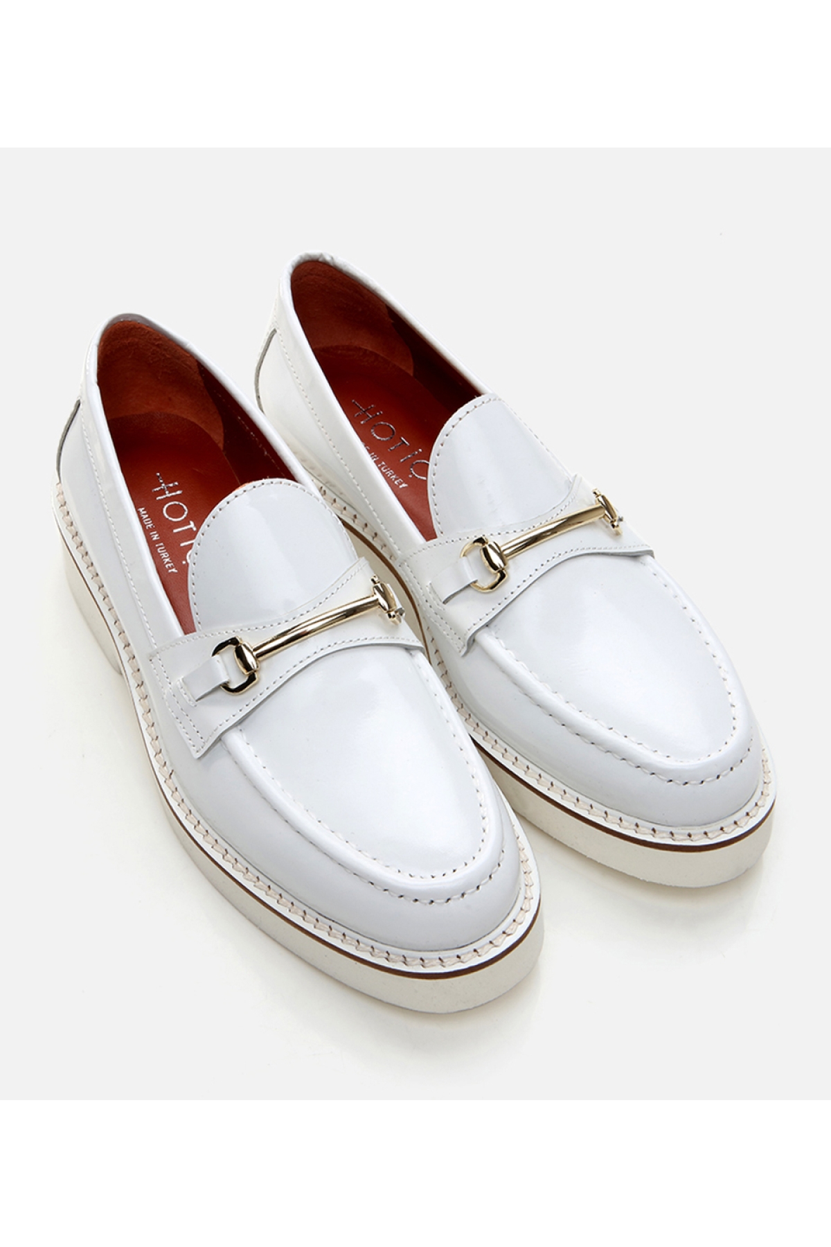 Hotiç Hotiç Kadın Deri Beyaz Loafer Flo'da! Beyaz - 3. görsel