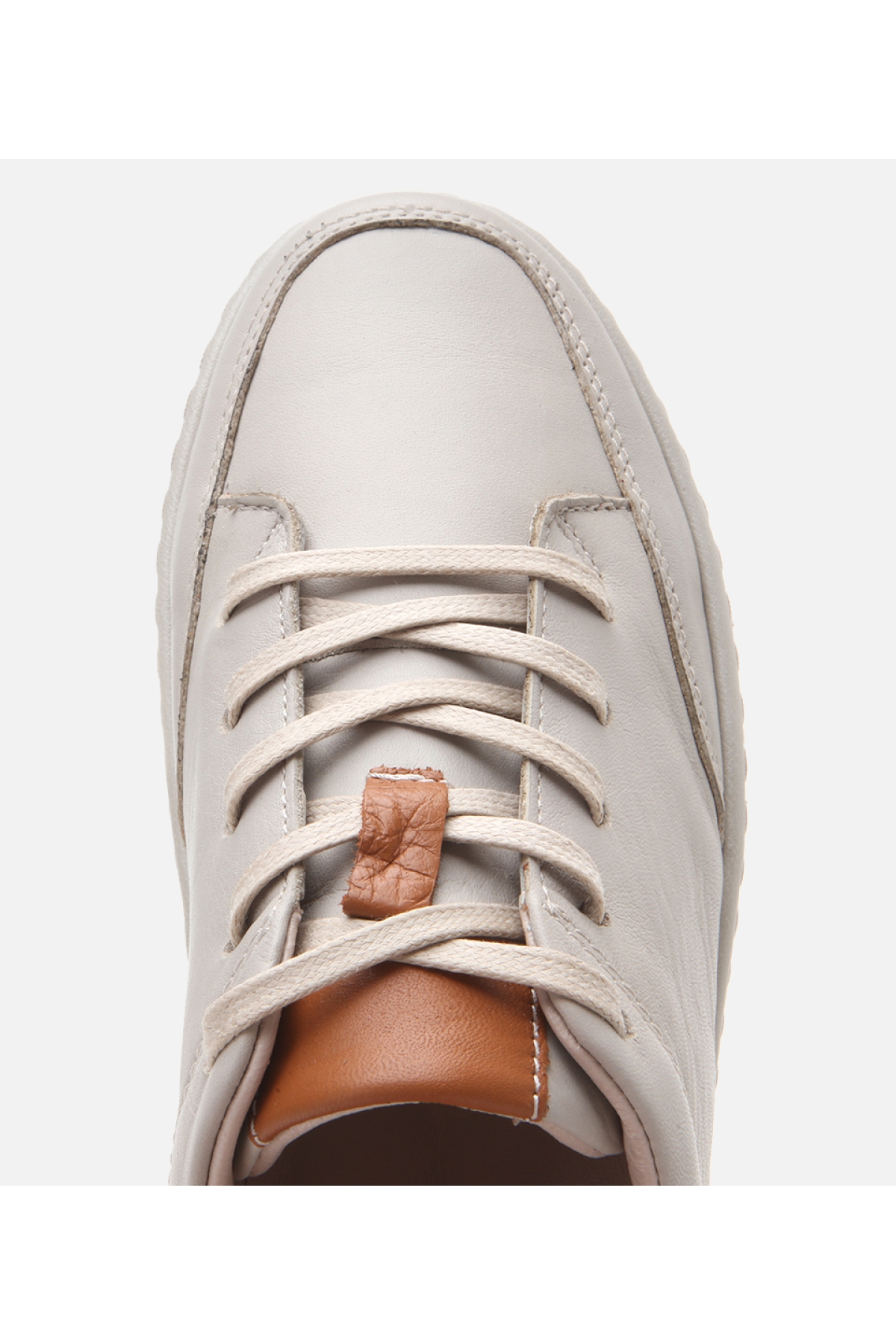Kadın Deri Bej Comfort Spor Ayakkabı - Görsel 5
