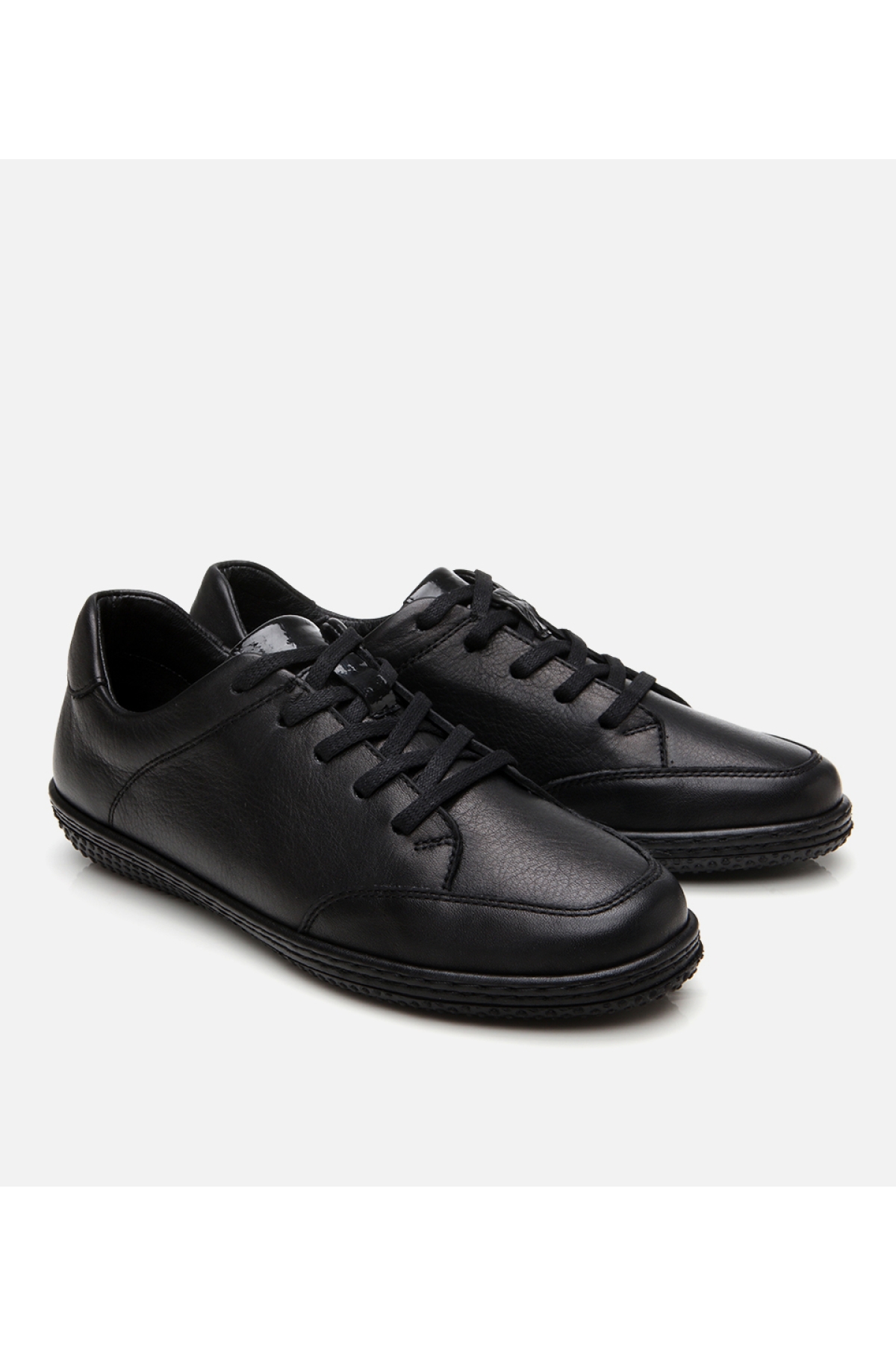 Kadın Deri Siyah Comfort Spor Ayakkabı - Görsel 3