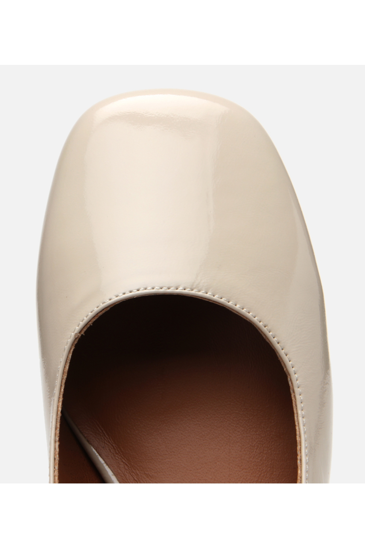 Hotiç Hotiç Kadın Deri Bej Arkası Açık Kalın Topuklu Ayakkabı Flo'da! Bej - 5. görsel