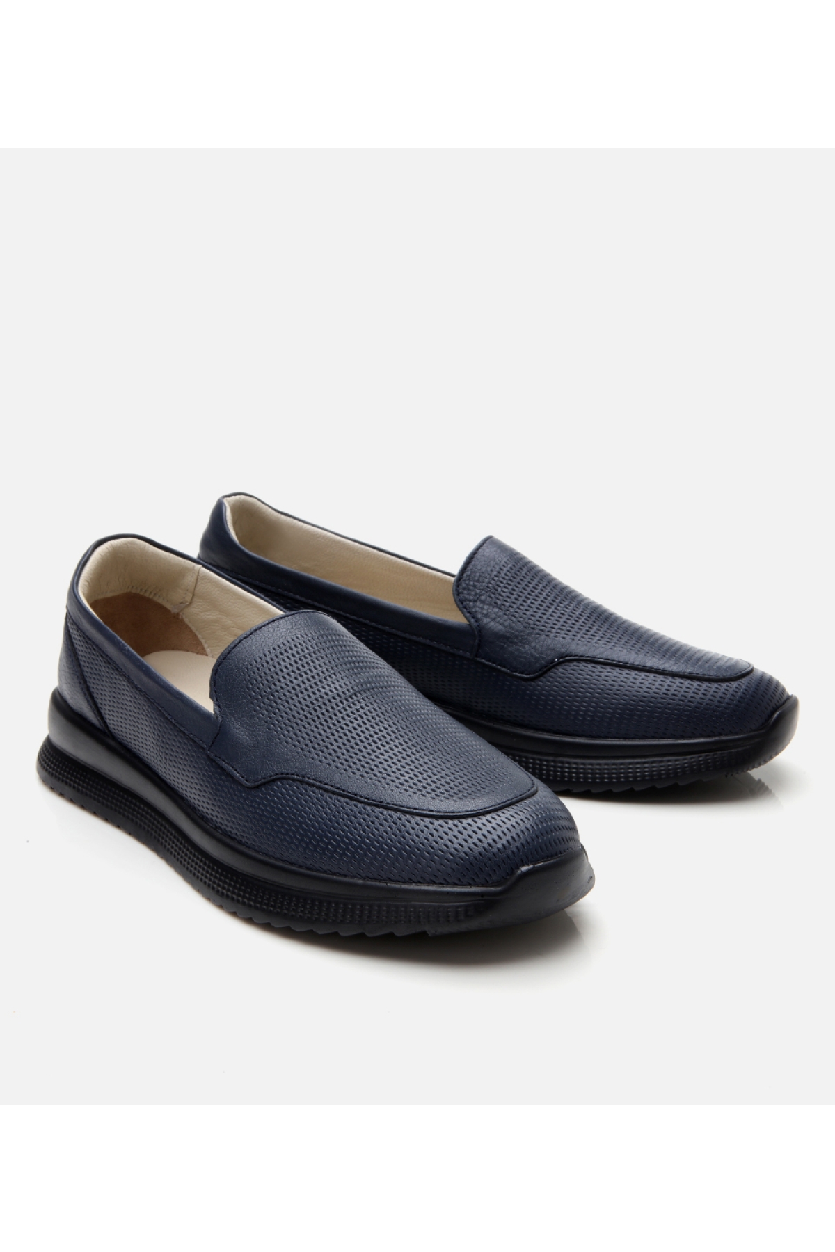 Hotiç Lacivert Hotiç Deri Kadın Comfort Düz Ayakkabı
