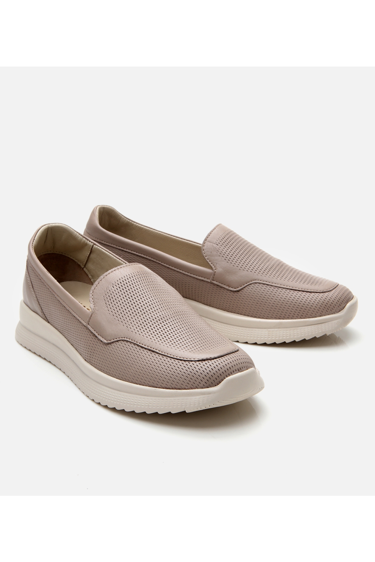 Hotiç Lacivert Hotiç Deri Kadın Comfort Düz Ayakkabı