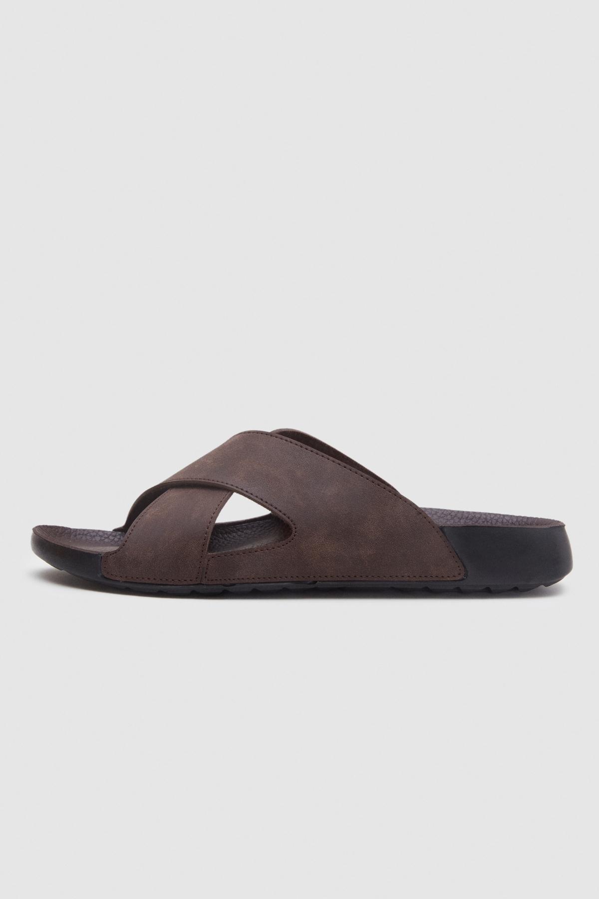 Kahverengi Çapraz Bant Terlik - Görsel 3