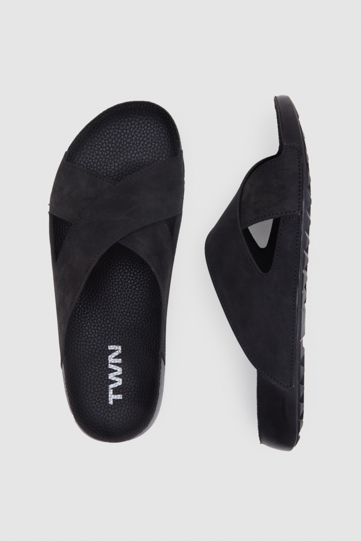 Siyah Çapraz Bant Terlik - Görsel 4