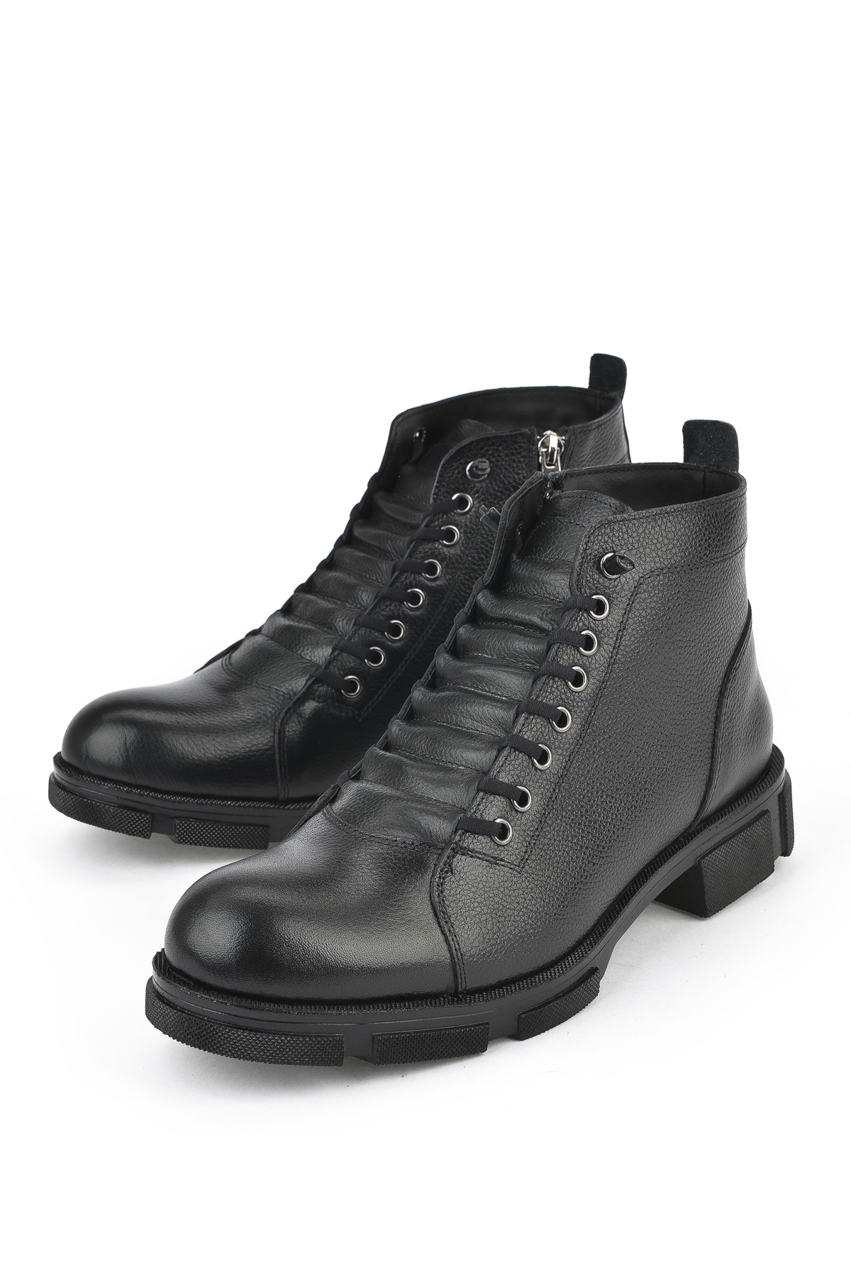 Erkek Hakiki Deri Kürklü Bot 153999Z001 Siyah - Görsel 6