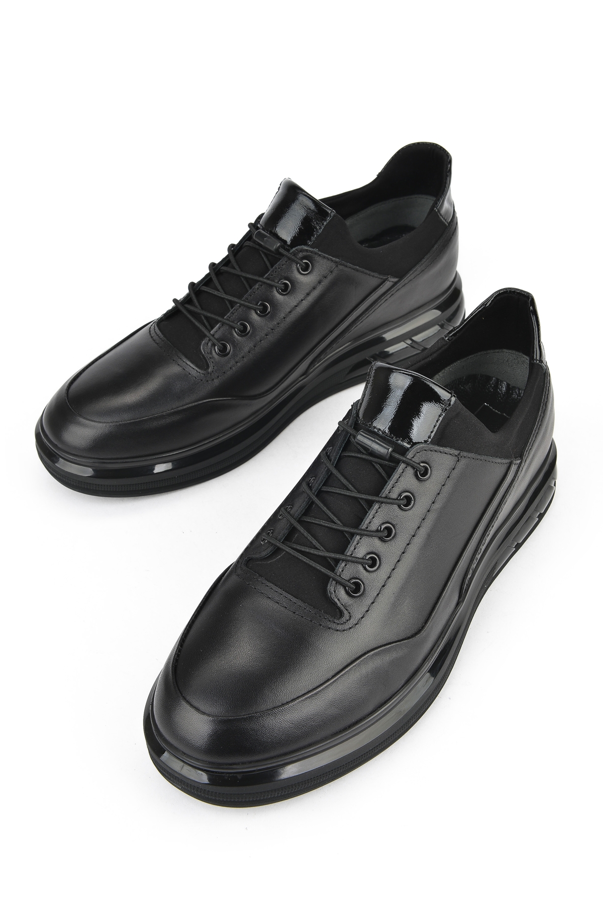 Erkek Hakiki Deri Sneaker 153498Z1760 Siyah - Görsel 6