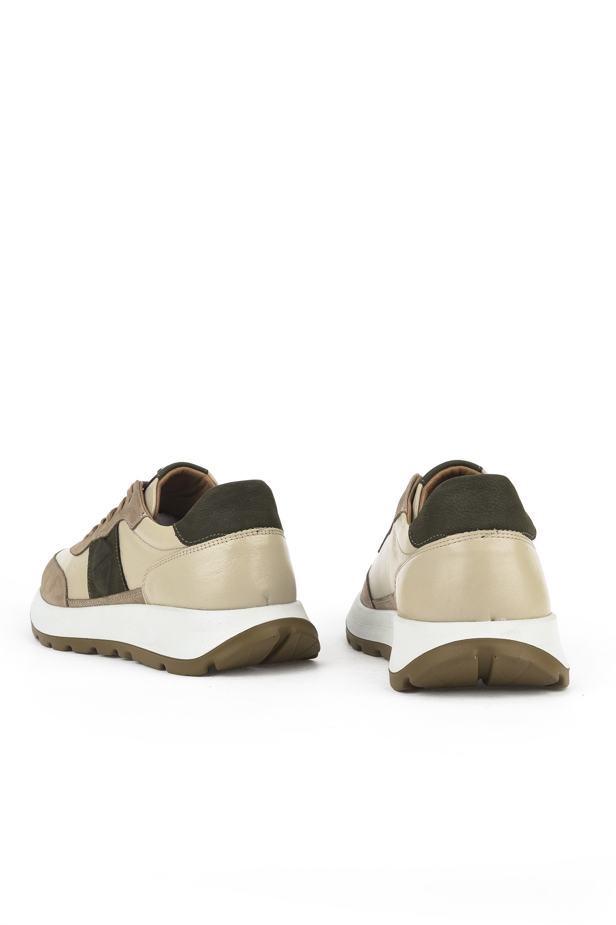 Erkek Hakiki Deri Sneaker 1531037Z2417 Bej - Görsel 4
