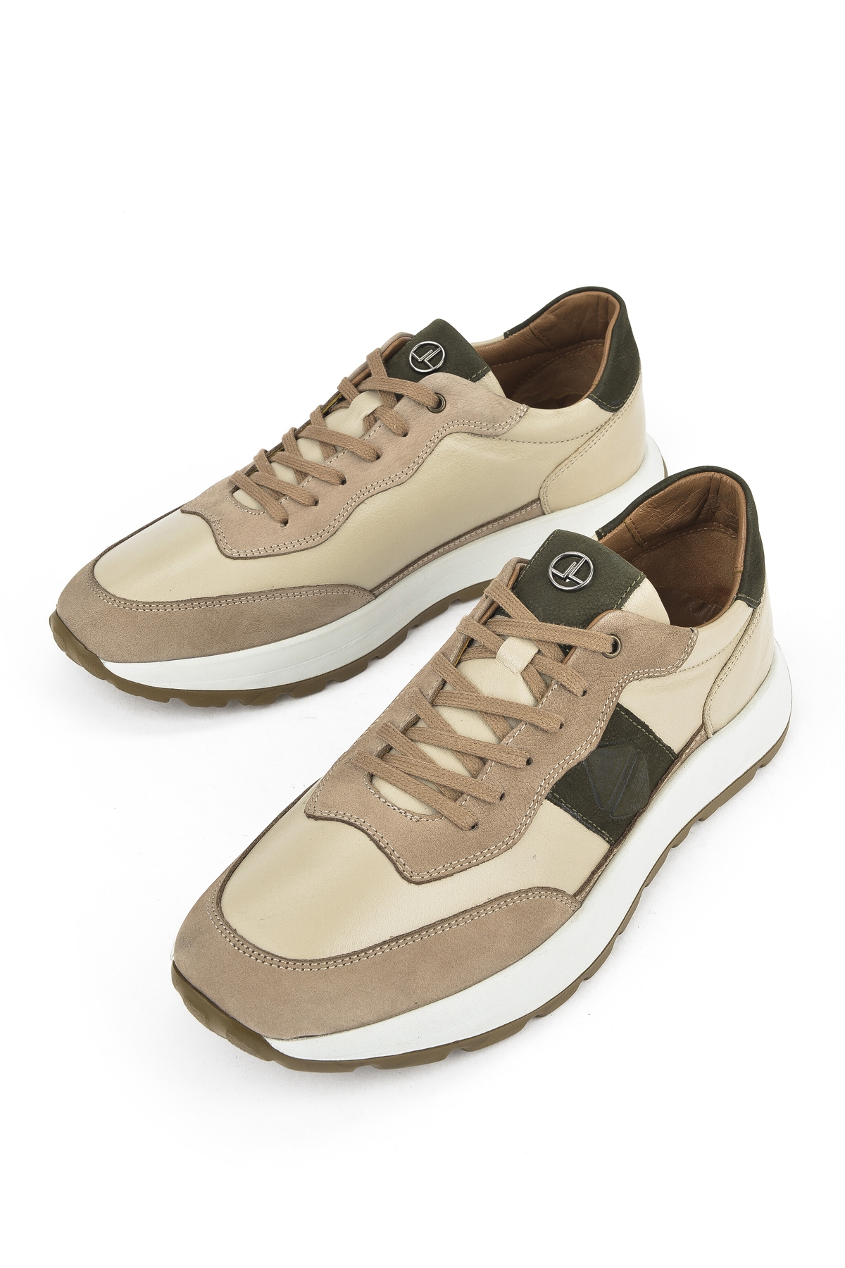 Erkek Hakiki Deri Sneaker 1531037Z2417 Bej - Görsel 6