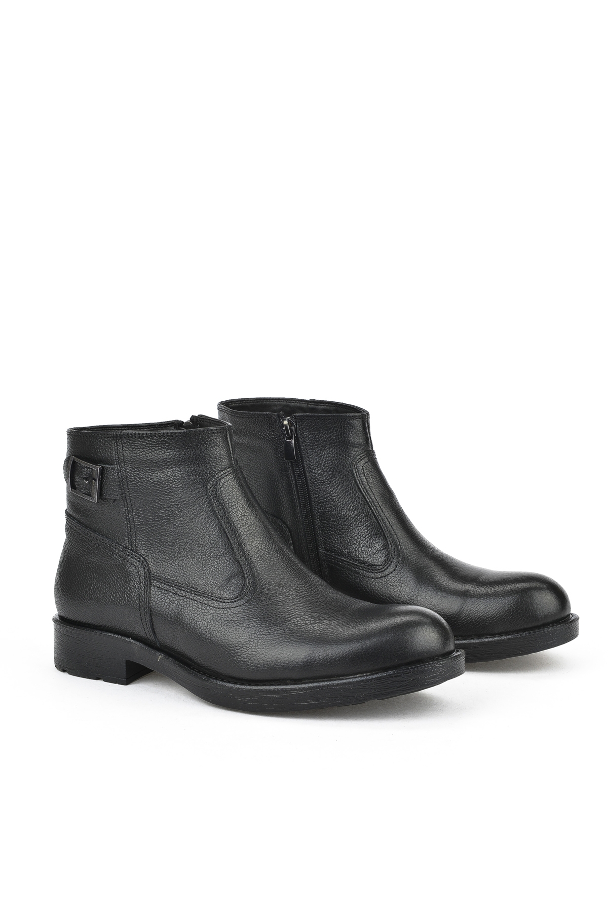 Erkek Hakiki Deri Kürklü Bot 153999Z0442 Siyah - Görsel 3