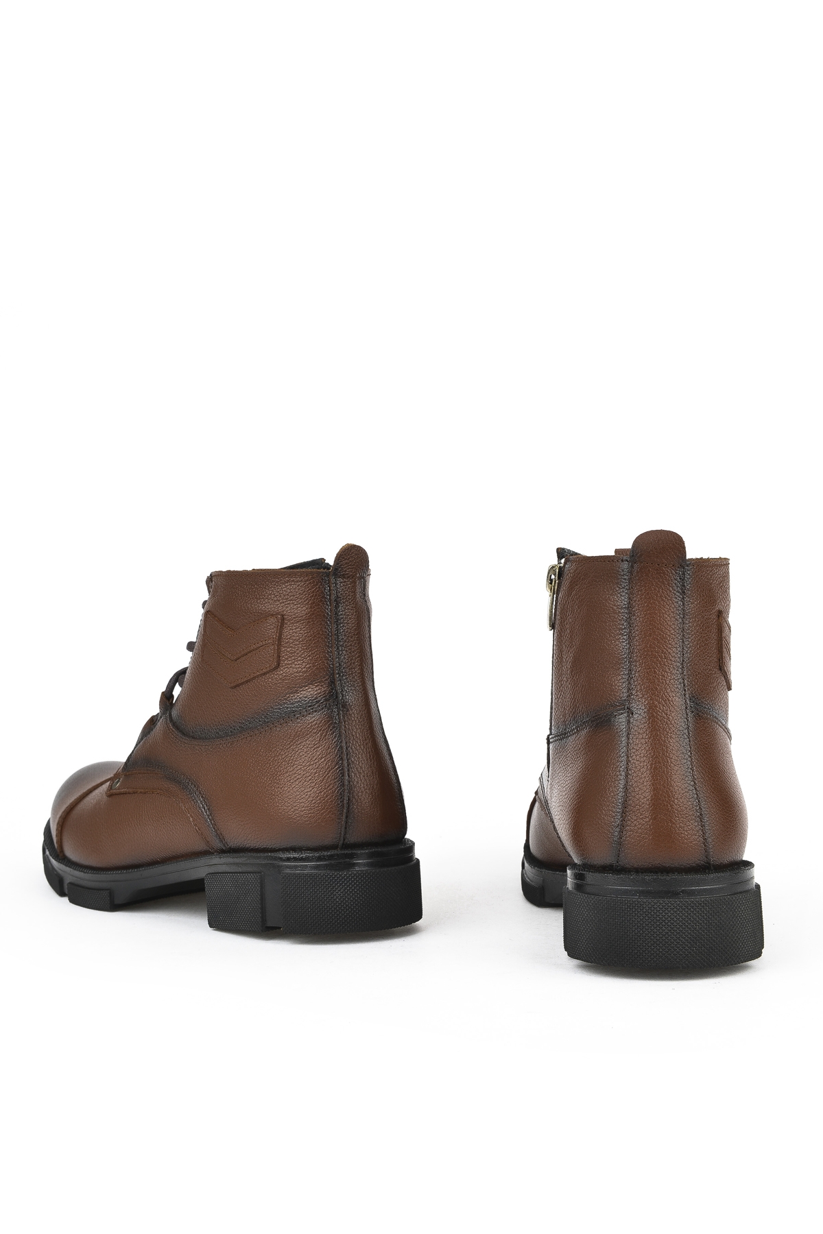 Erkek Hakiki Deri Kürklü Bot 153999Z045 Taba - Görsel 4