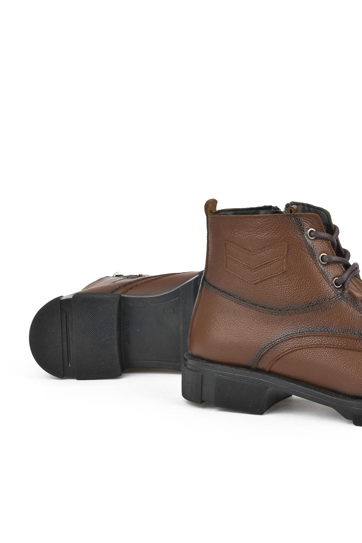 Erkek Hakiki Deri Kürklü Bot 153999Z045 Taba - Görsel 5