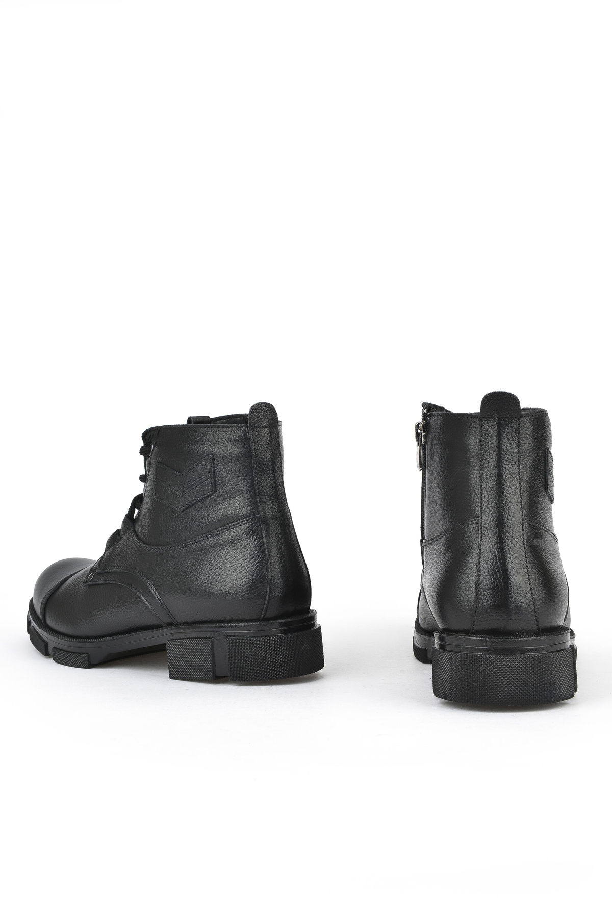 Erkek Hakiki Deri Kürklü Bot 153999Z045 Siyah - Görsel 4