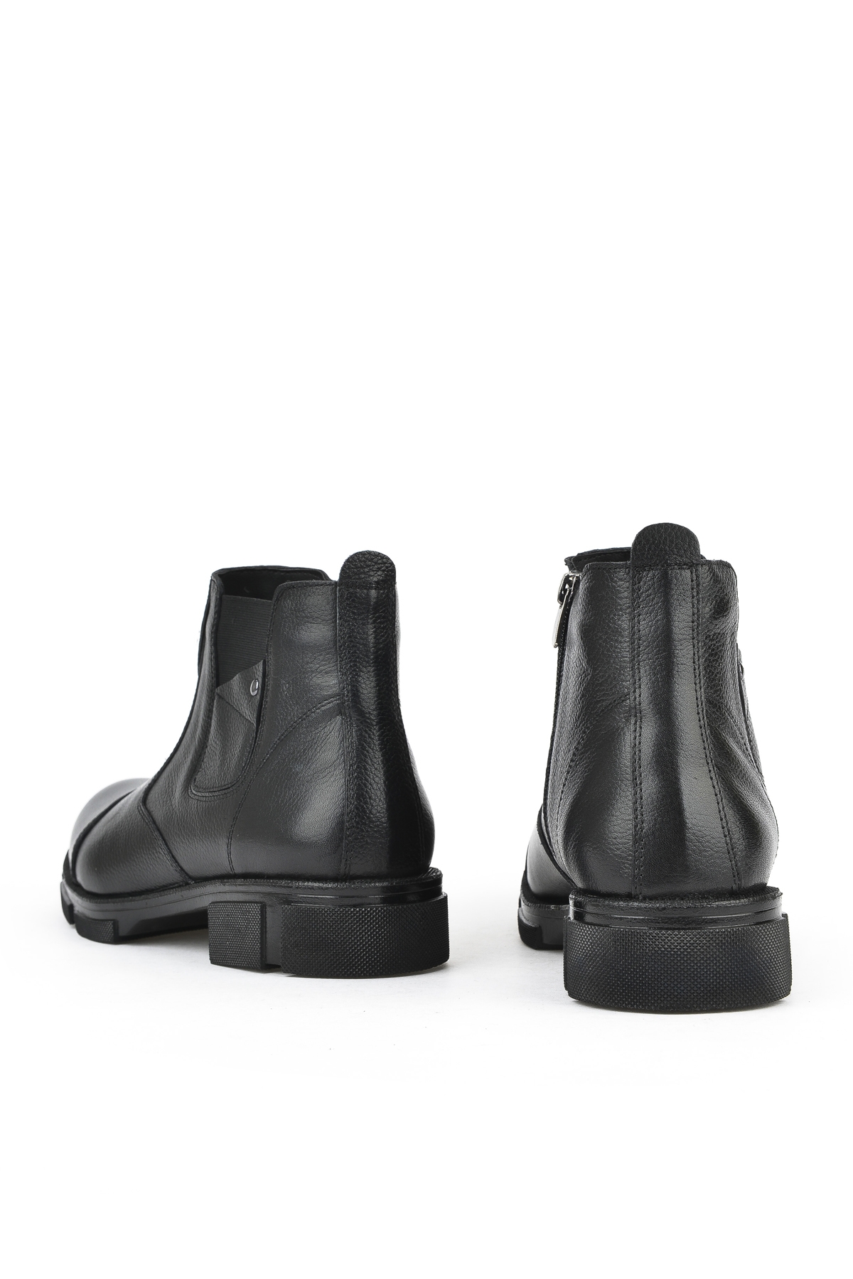 Erkek Hakiki Deri Kürklü Bot 153999Z017 Siyah - Görsel 4