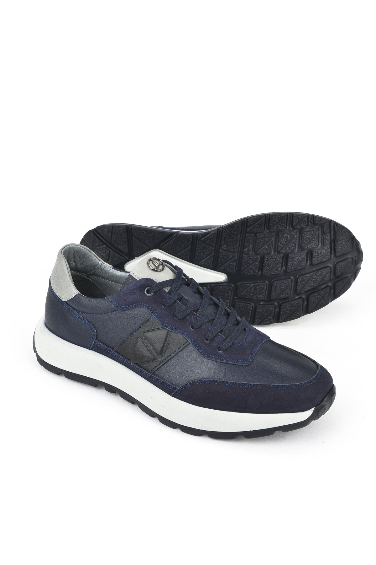 Erkek Hakiki Deri Sneaker 1531037Z2417 Lacivert - Görsel 5