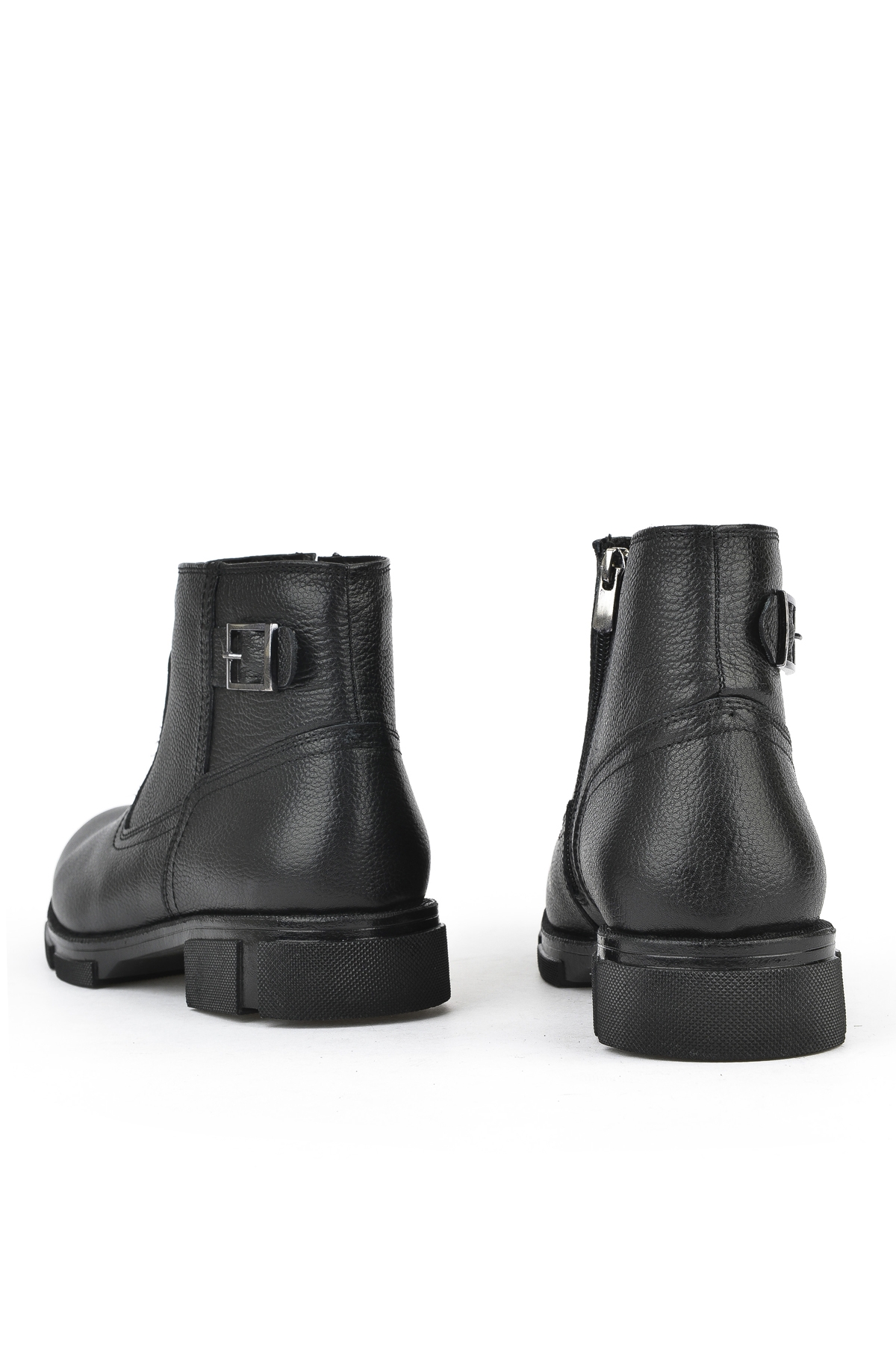 Erkek Hakiki Deri Kürklü Bot 153999Z044 Siyah - Görsel 4