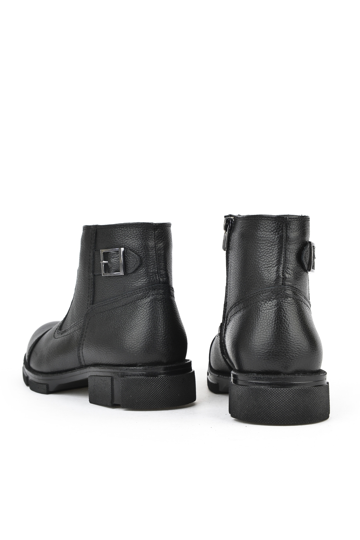 Erkek Hakiki Deri Kürklü Bot 153999Z0441 Siyah - Görsel 4