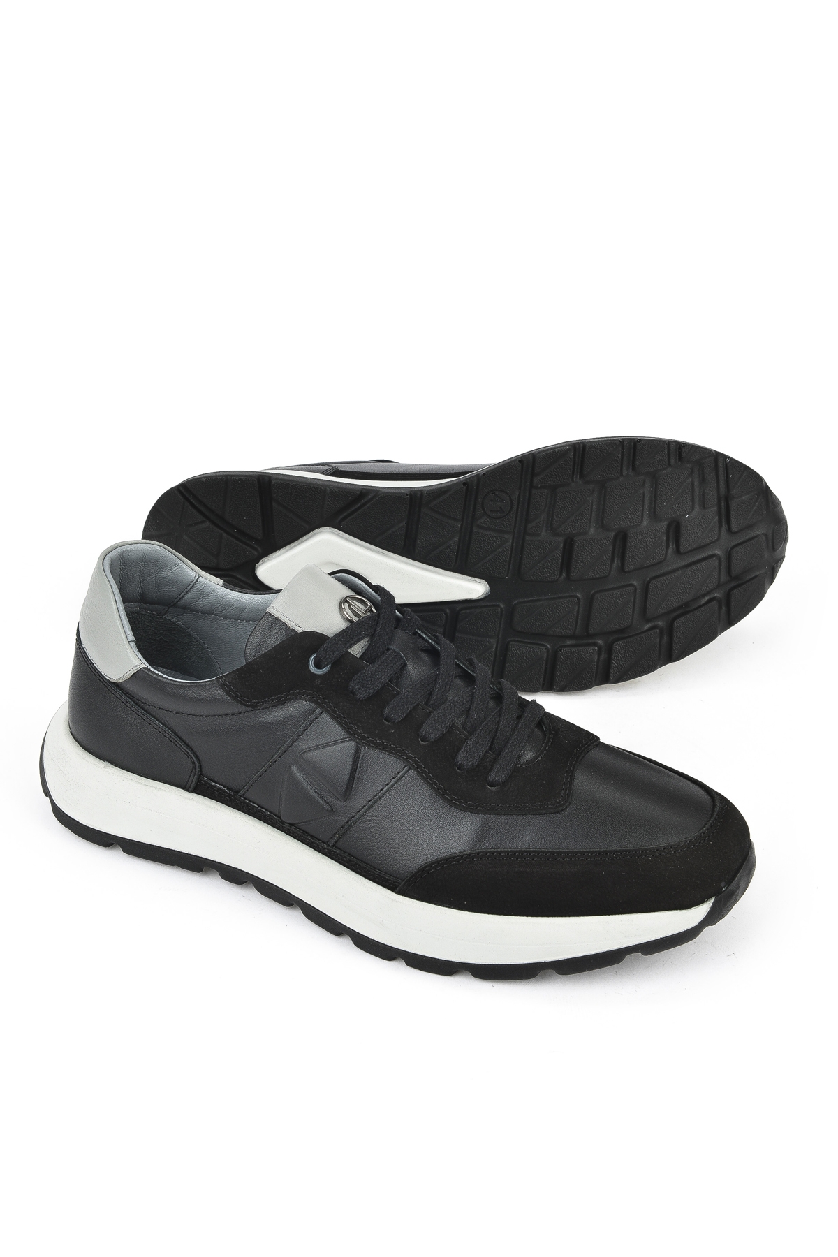 Erkek Hakiki Deri Sneaker 1531037Z2417 Siyah - Görsel 5