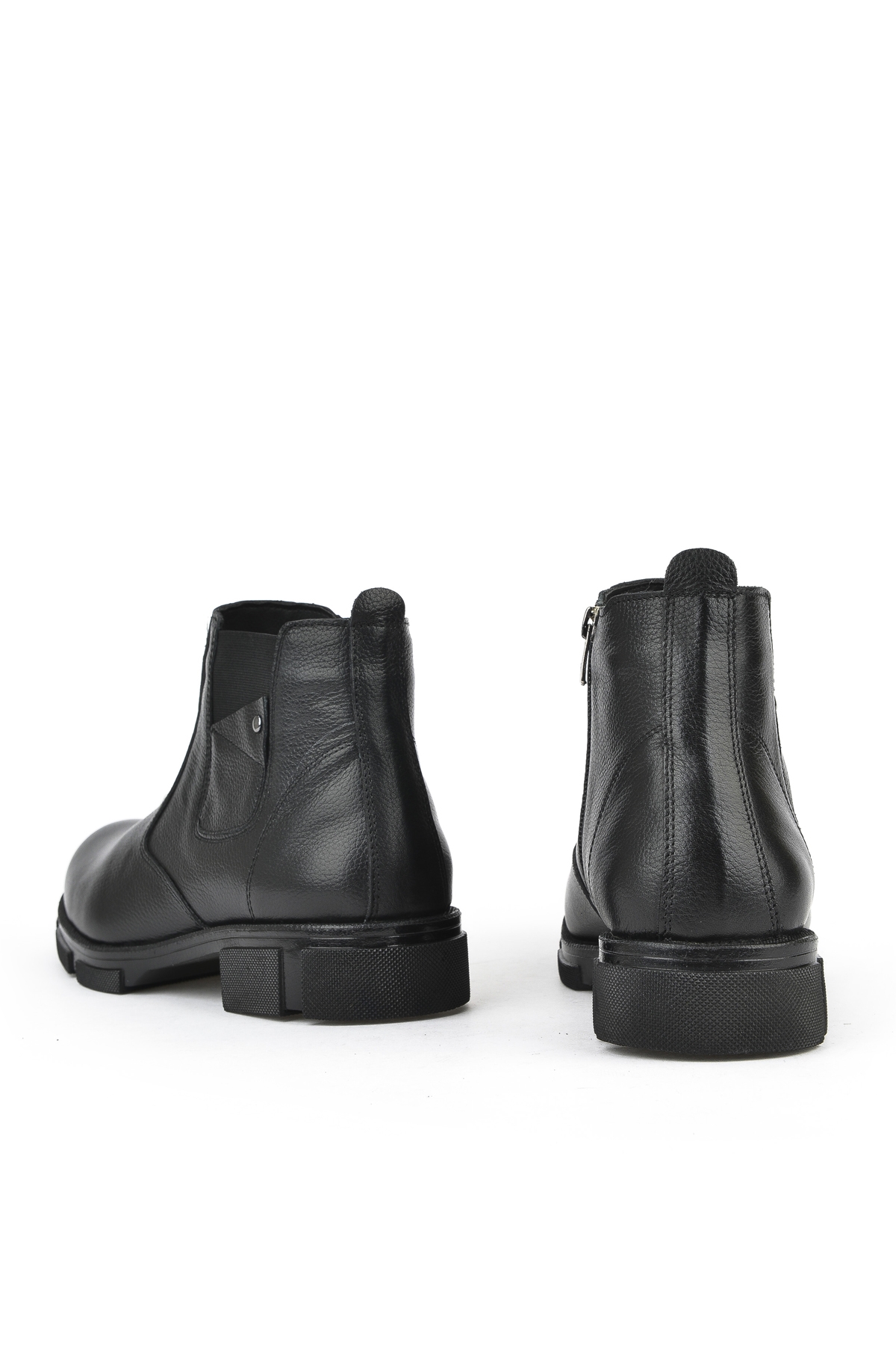 Erkek Hakiki Deri Kürklü Bot 153999Z0171 Siyah - Görsel 4