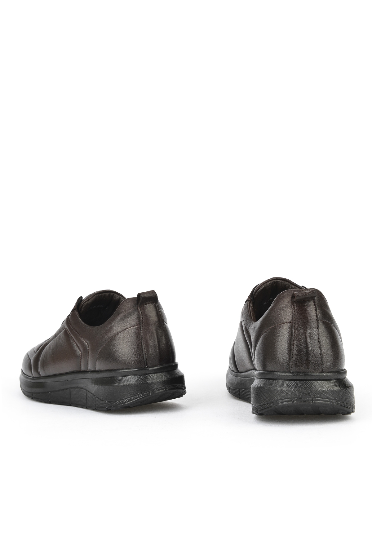 Erkek Hakiki Deri Konfor Ayakkabı 151123Z3658 Kahve - Görsel 4