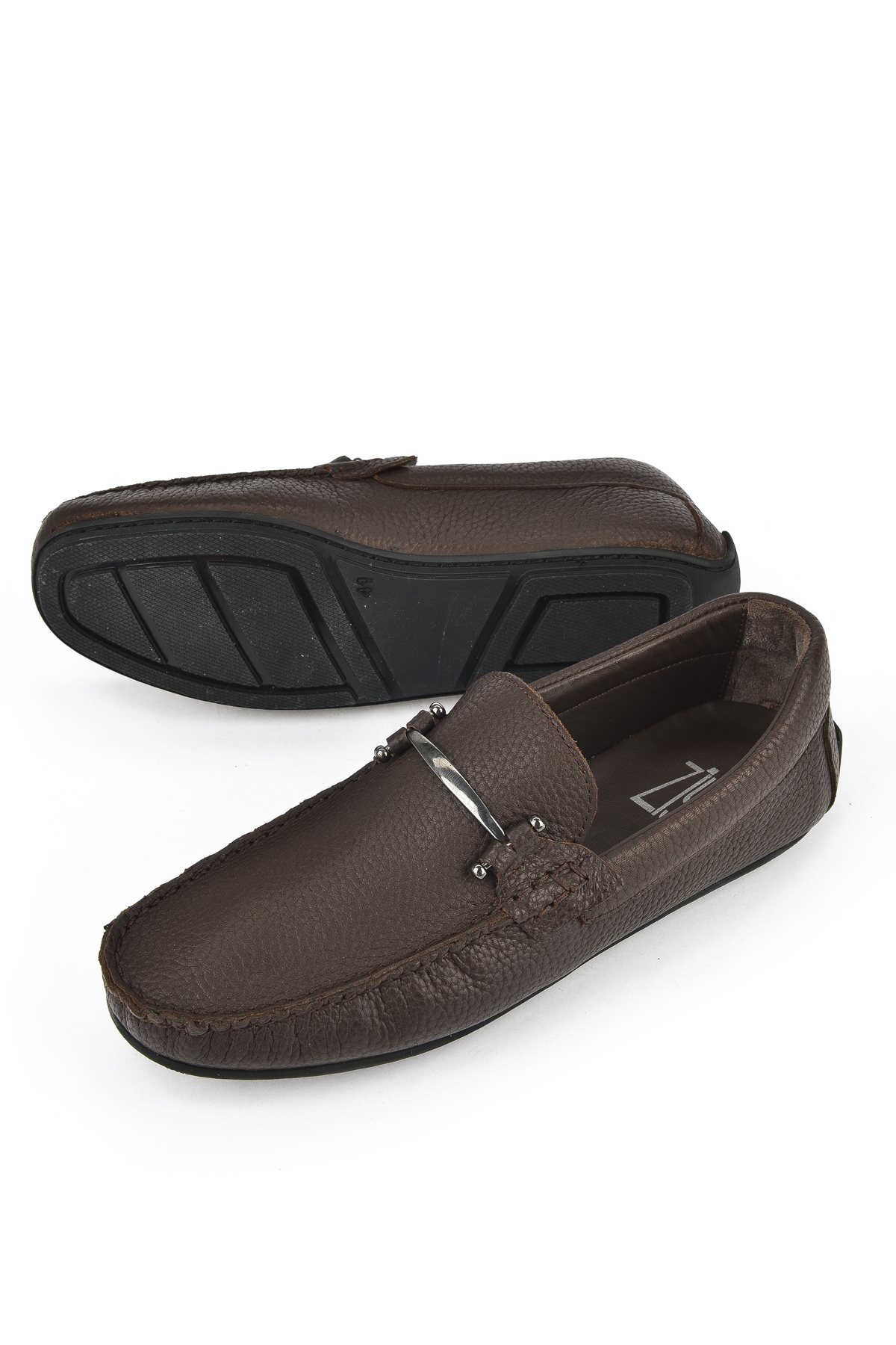 Erkek Hakiki Deri Ayakkabı 1511007ZB02 Kahve - Görsel 5