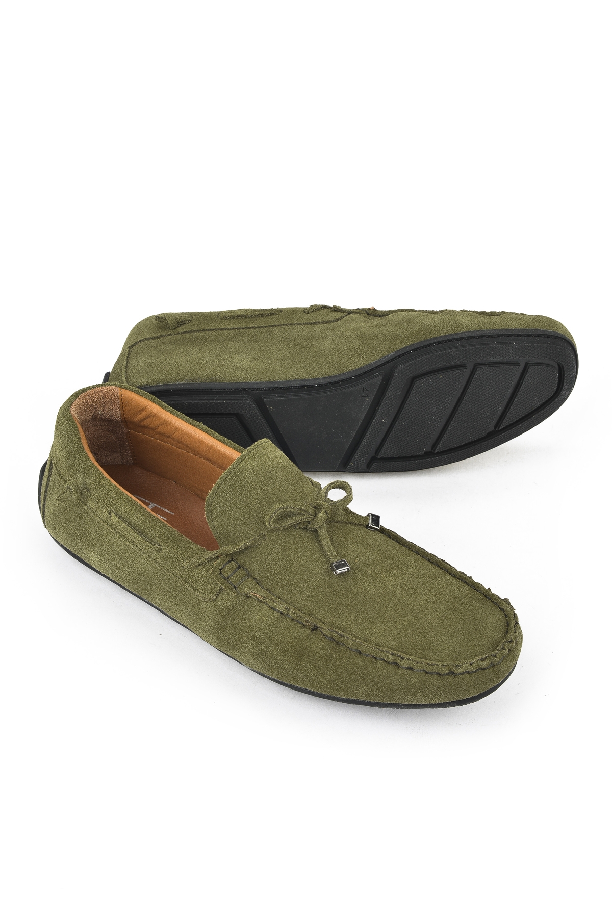 Erkek Hakiki Deri Ayakkabı 1511007ZB012 Yeşil - Görsel 5