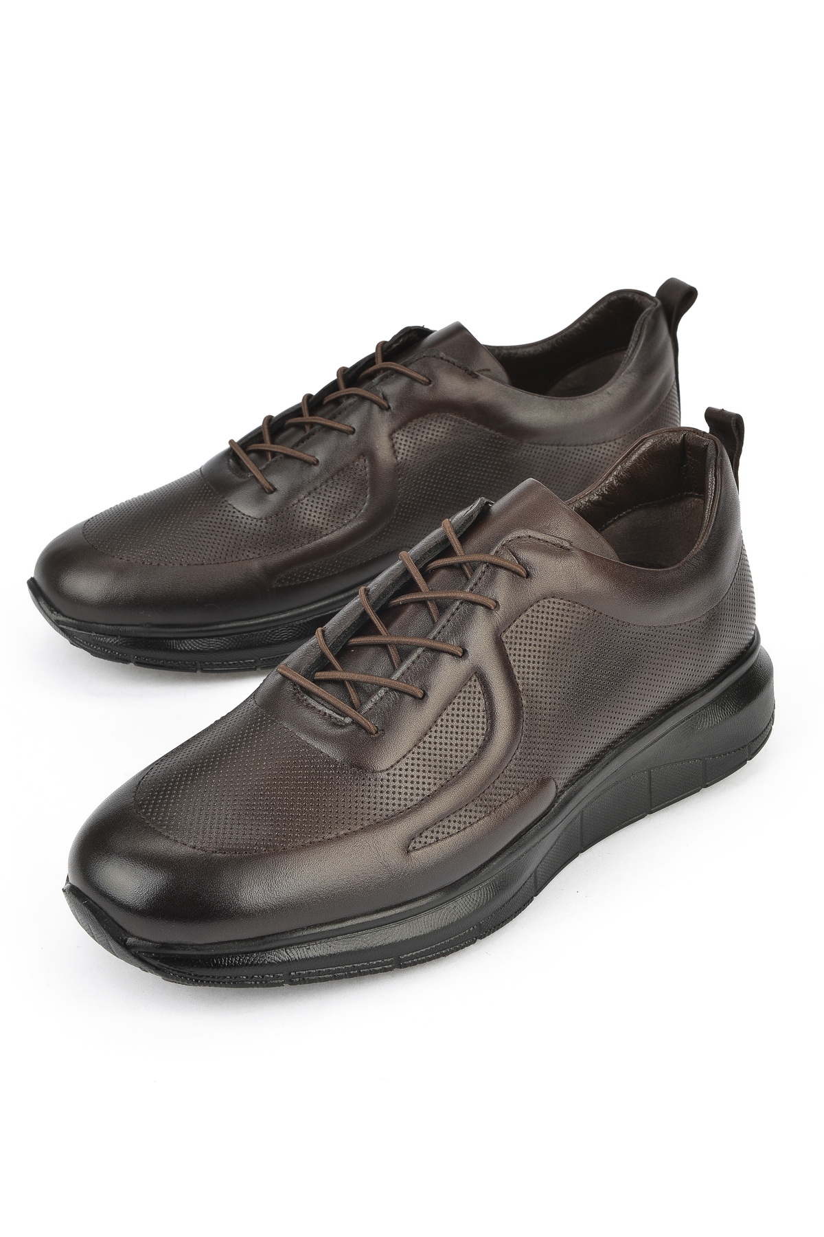 Erkek Hakiki Deri Konfor Ayakkabı 151123Z3659 Kahve - Görsel 6
