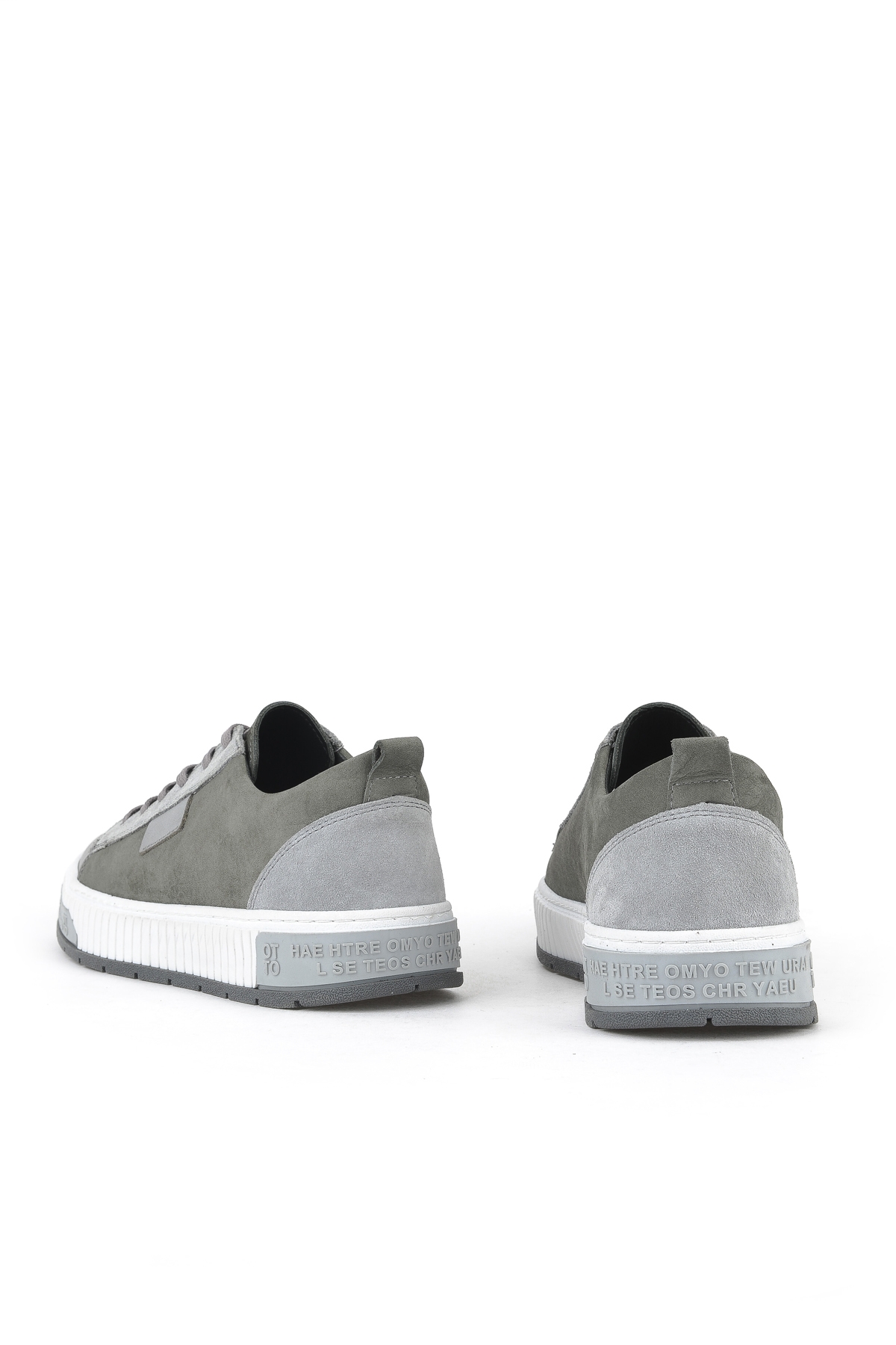 Erkek Hakiki Deri Ayakkabı 1511040ZY2321 Gri - Görsel 4