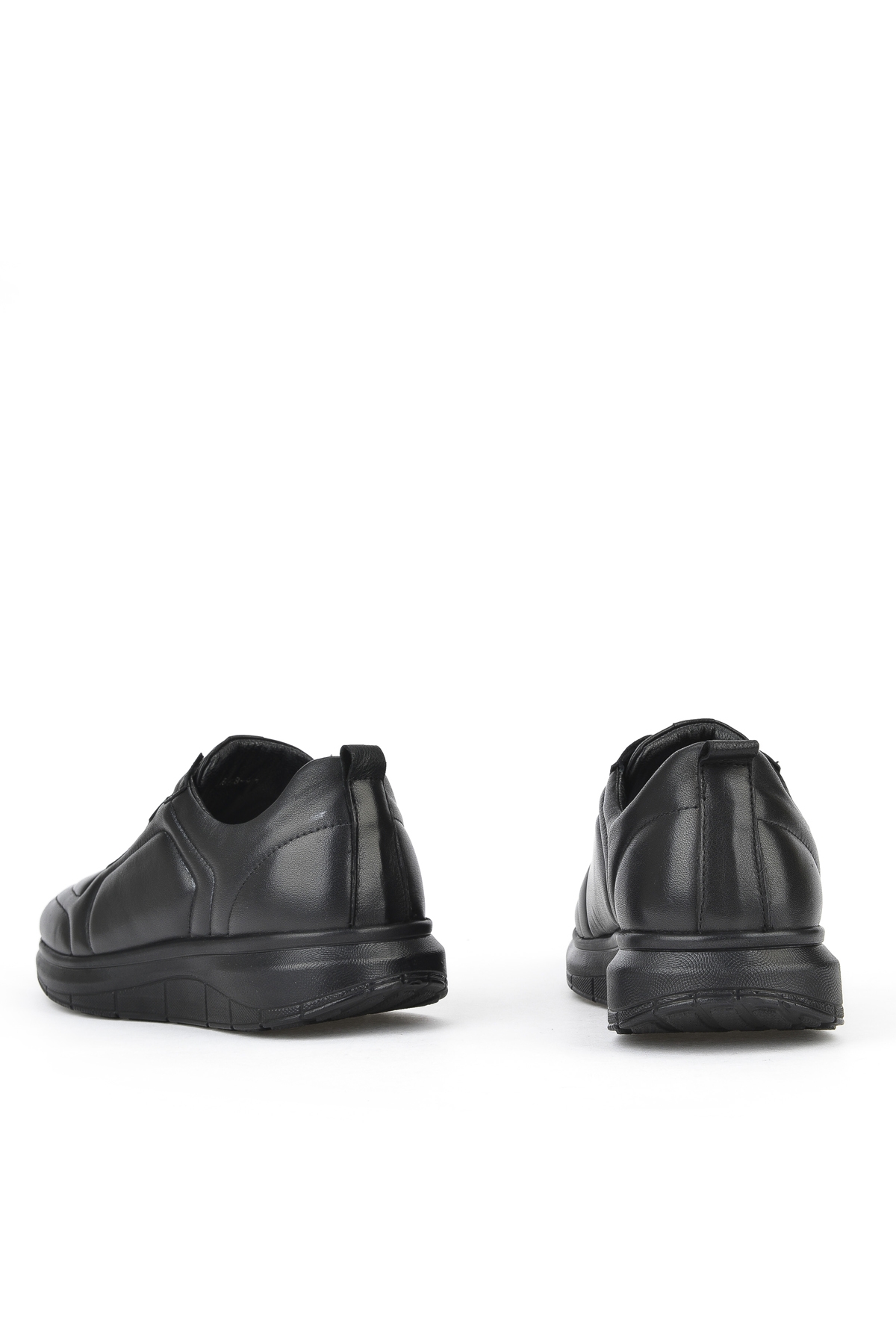 Erkek Hakiki Deri Konfor Ayakkabı 151123Z3658 Siyah - Görsel 4
