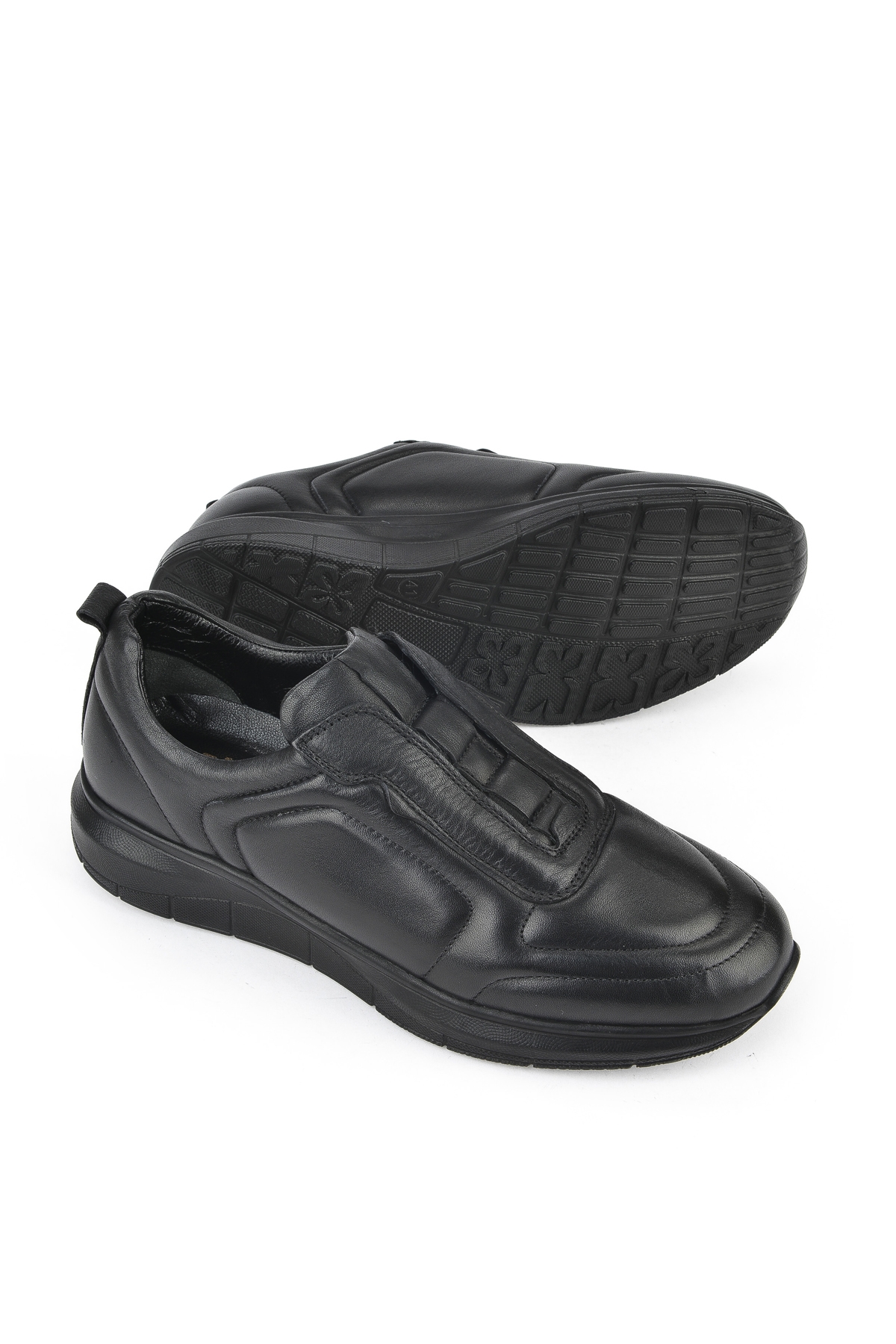 Erkek Hakiki Deri Konfor Ayakkabı 151123Z3658 Siyah - Görsel 5