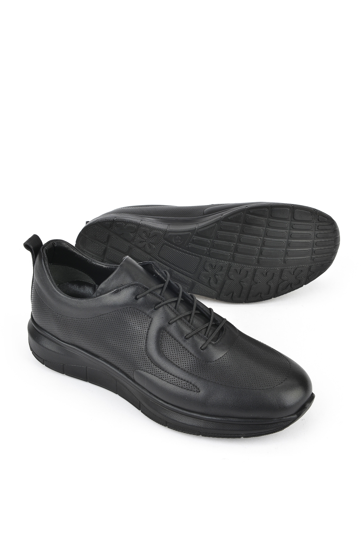 Erkek Hakiki Deri Konfor Ayakkabı 151123Z3659 Siyah - Görsel 5