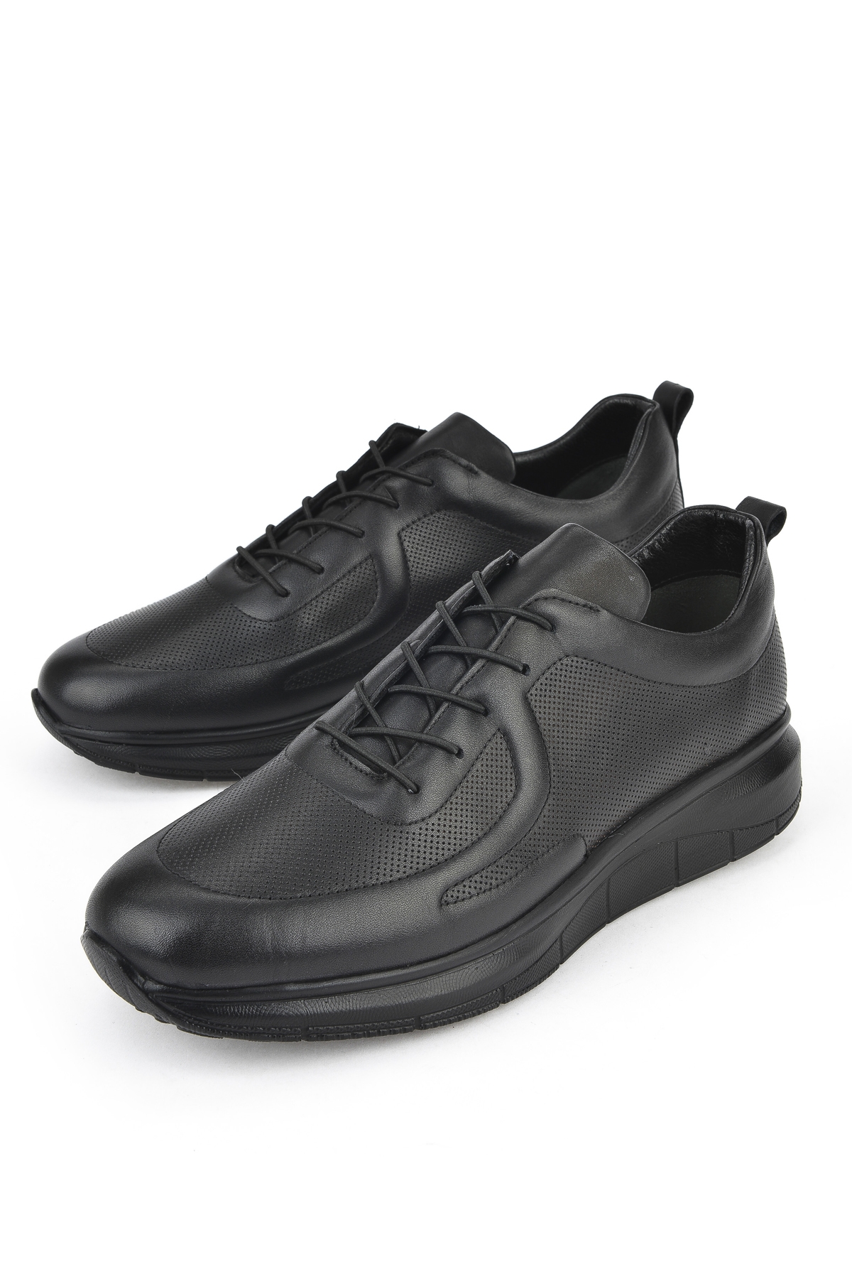 Erkek Hakiki Deri Konfor Ayakkabı 151123Z3659 Siyah - Görsel 6