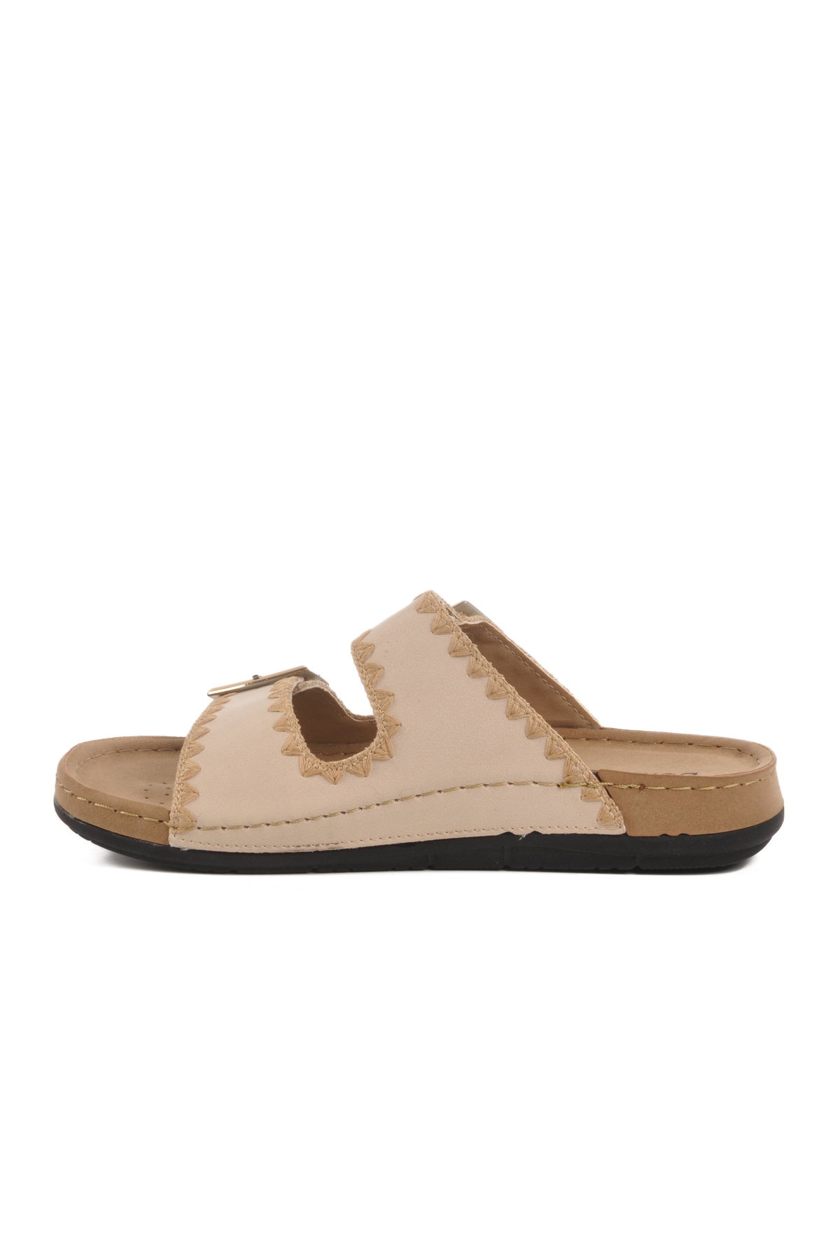 Bej Anatomik Çift Bantlı Kadın Terlik 41.001 Z - Görsel 3