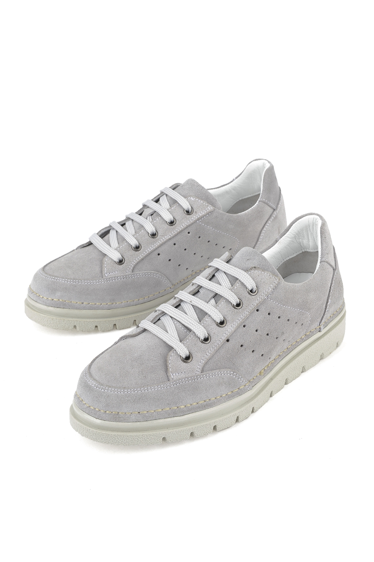 Kadın Hakiki Deri Sneaker 1511035Z62032 Gri - Görsel 6