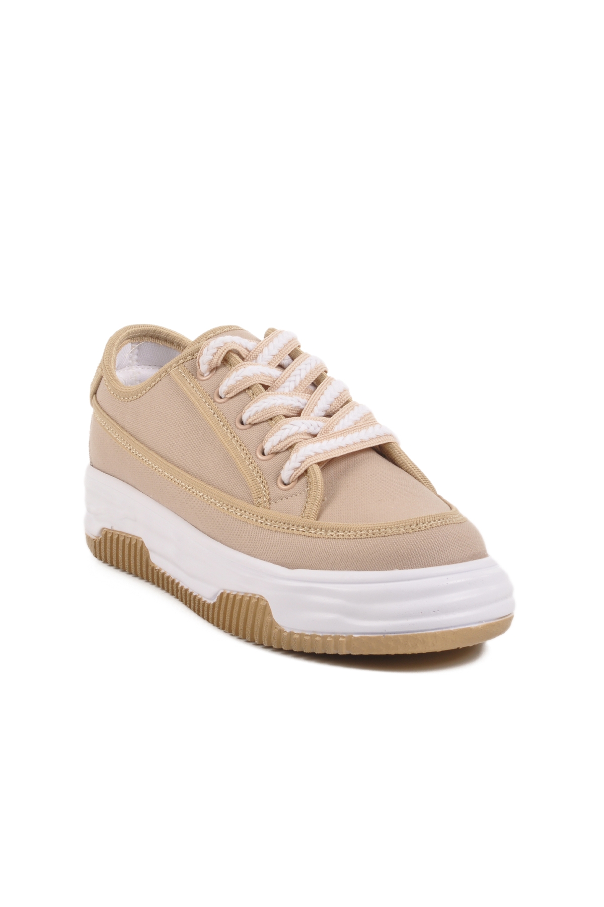 Bej Keten Kadın Spor Ayakkabı Lady 528 Z - Görsel 4