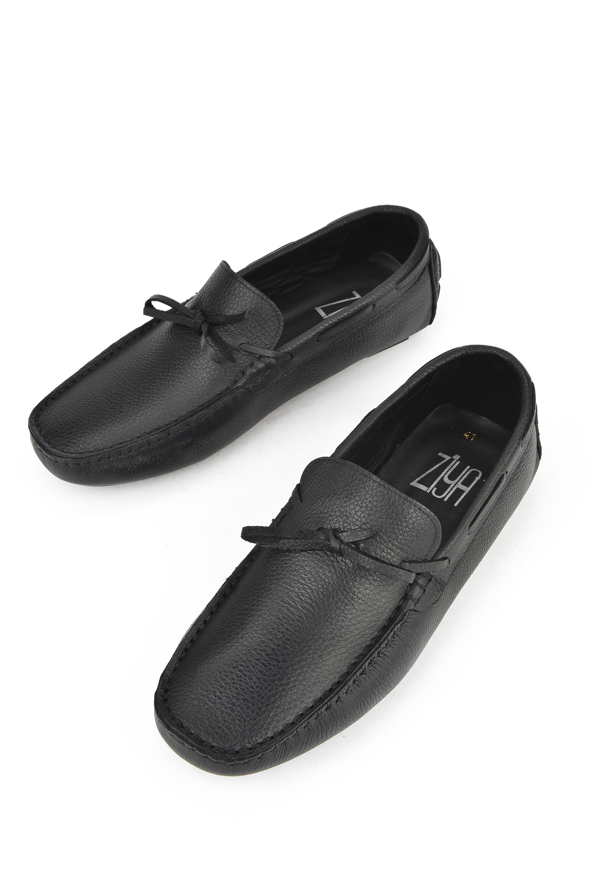 Erkek Hakiki Deri Ayakkabı 151986Z4274 Siyah - Görsel 6