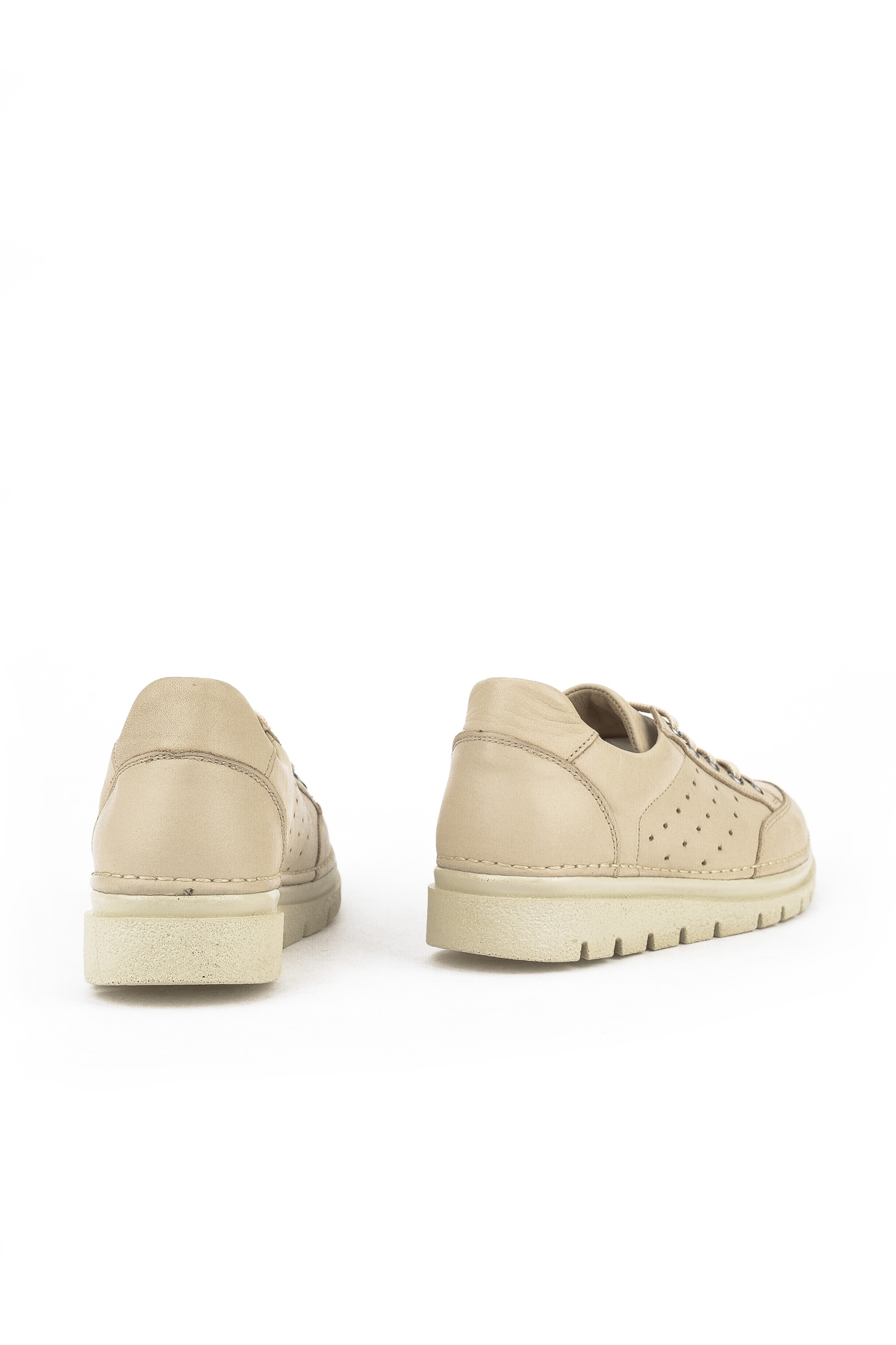 Kadın Hakiki Deri Sneaker 1511035Z6203 Bej - Görsel 4