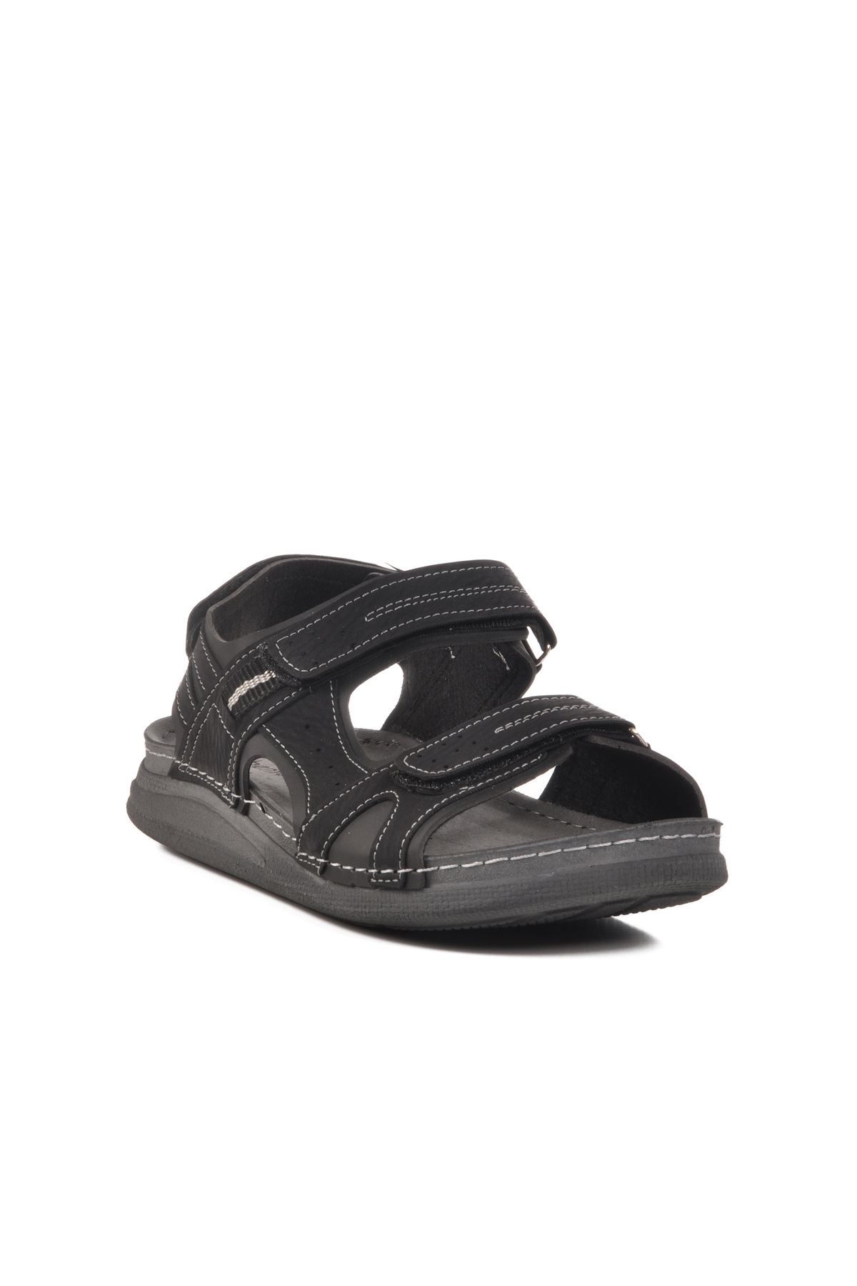 Siyah Anatomik Cırtlı Erkek Spor Sandalet 86.002 M - Görsel 4