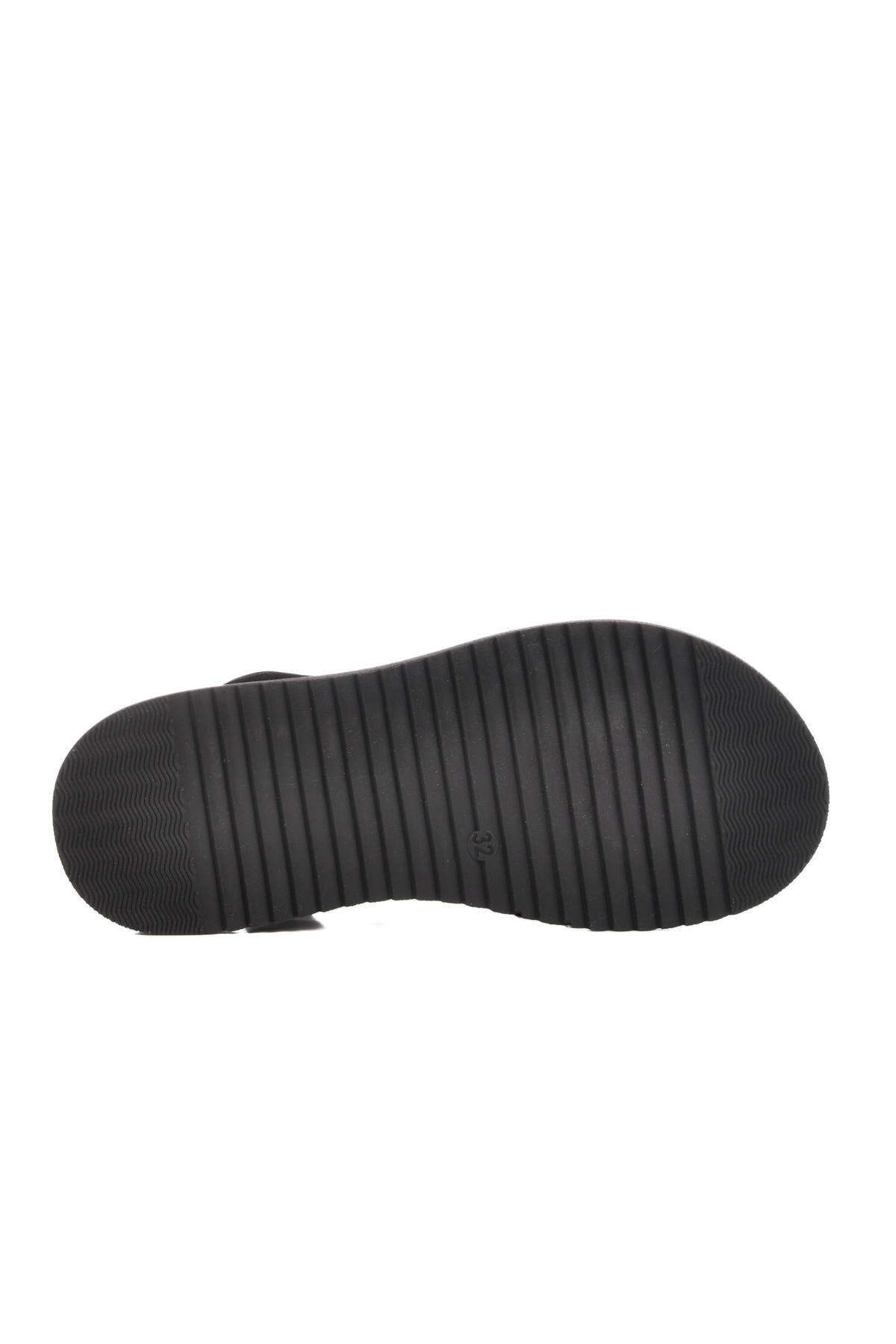 Siyah Rugan Cırtlı Ortopedik Kız Çocuk Sandalet 25T103 F - Görsel 6