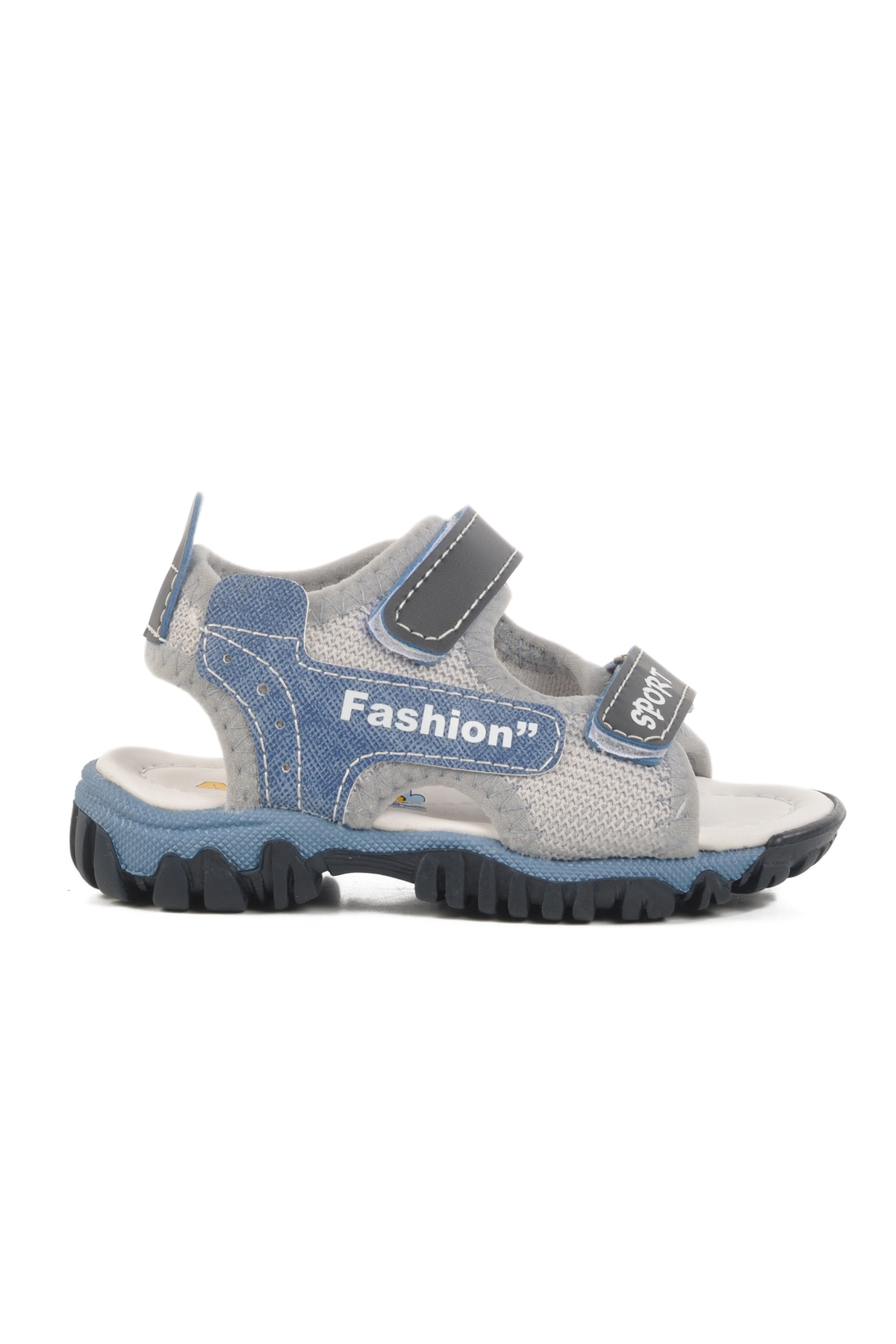 Lacivert Cırtlı Ortopedik Erkek Çocuk Spor Sandalet 25T102 B - Görsel 2