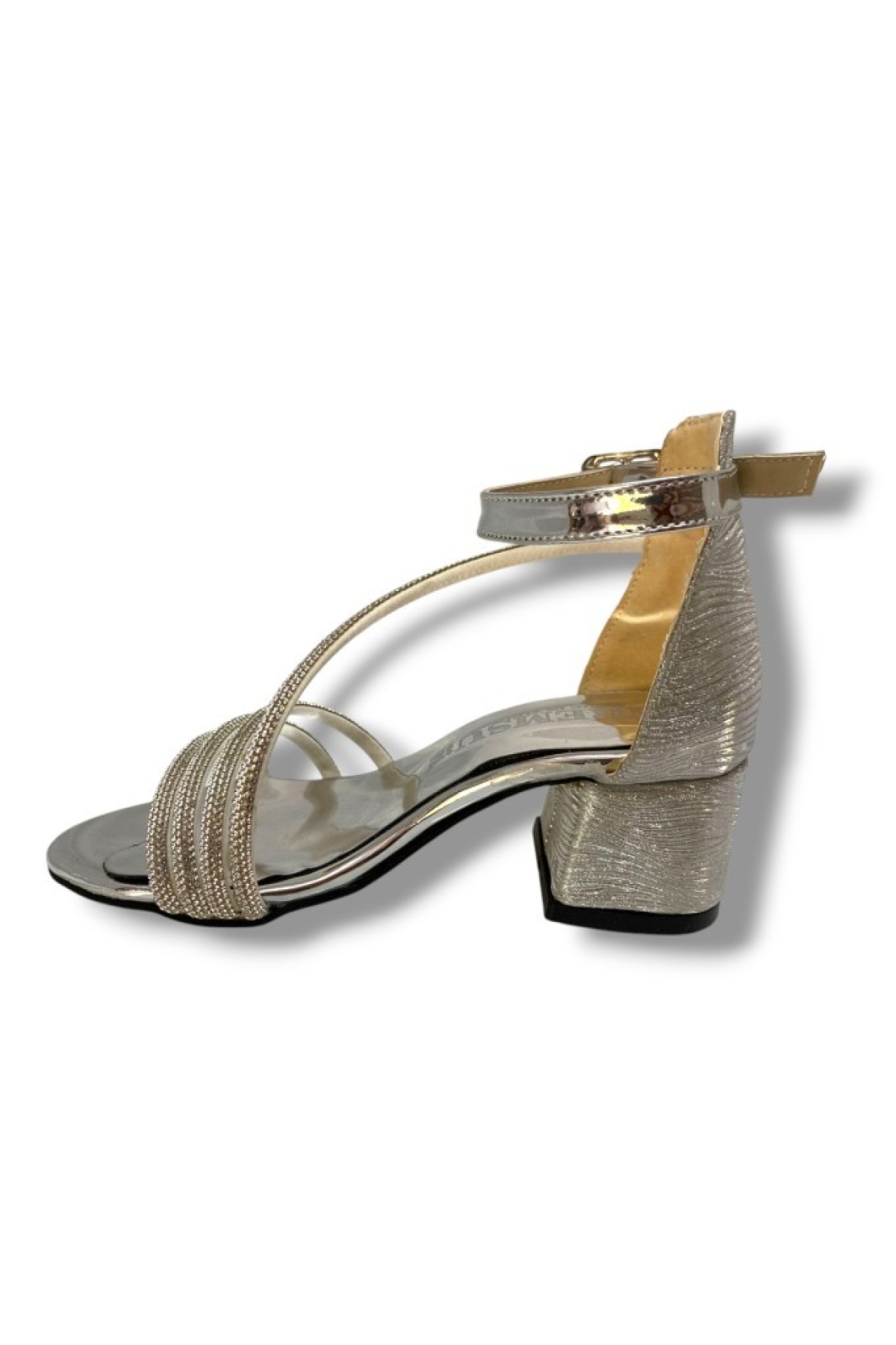 9001-25 Simli 3 Şerit Taşlı Kız Çocuk Sandalet 31-36 - Görsel 4