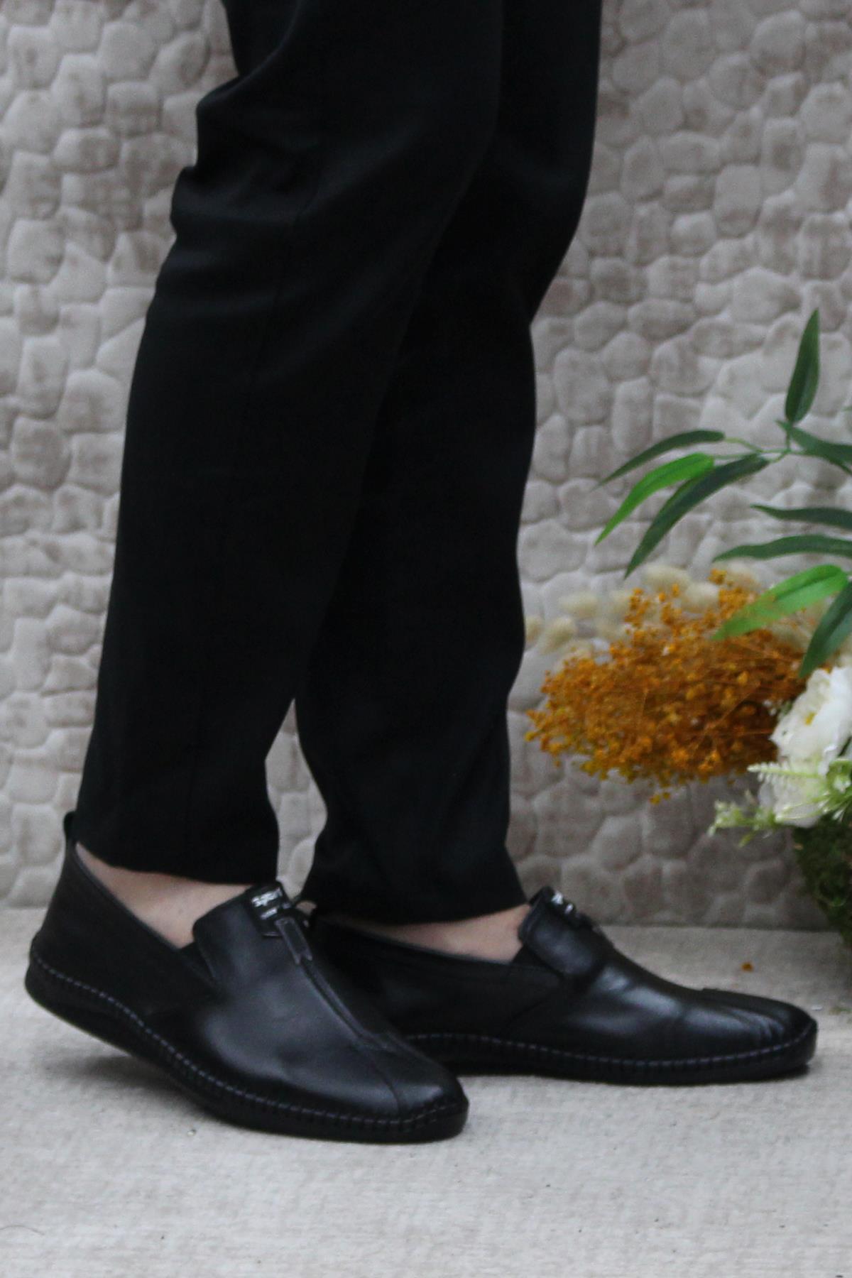 42060 Bordolli Çok Yumuşak İç Ve Dış Hakiki Deri Erkek Ayakkabı - Görsel 2