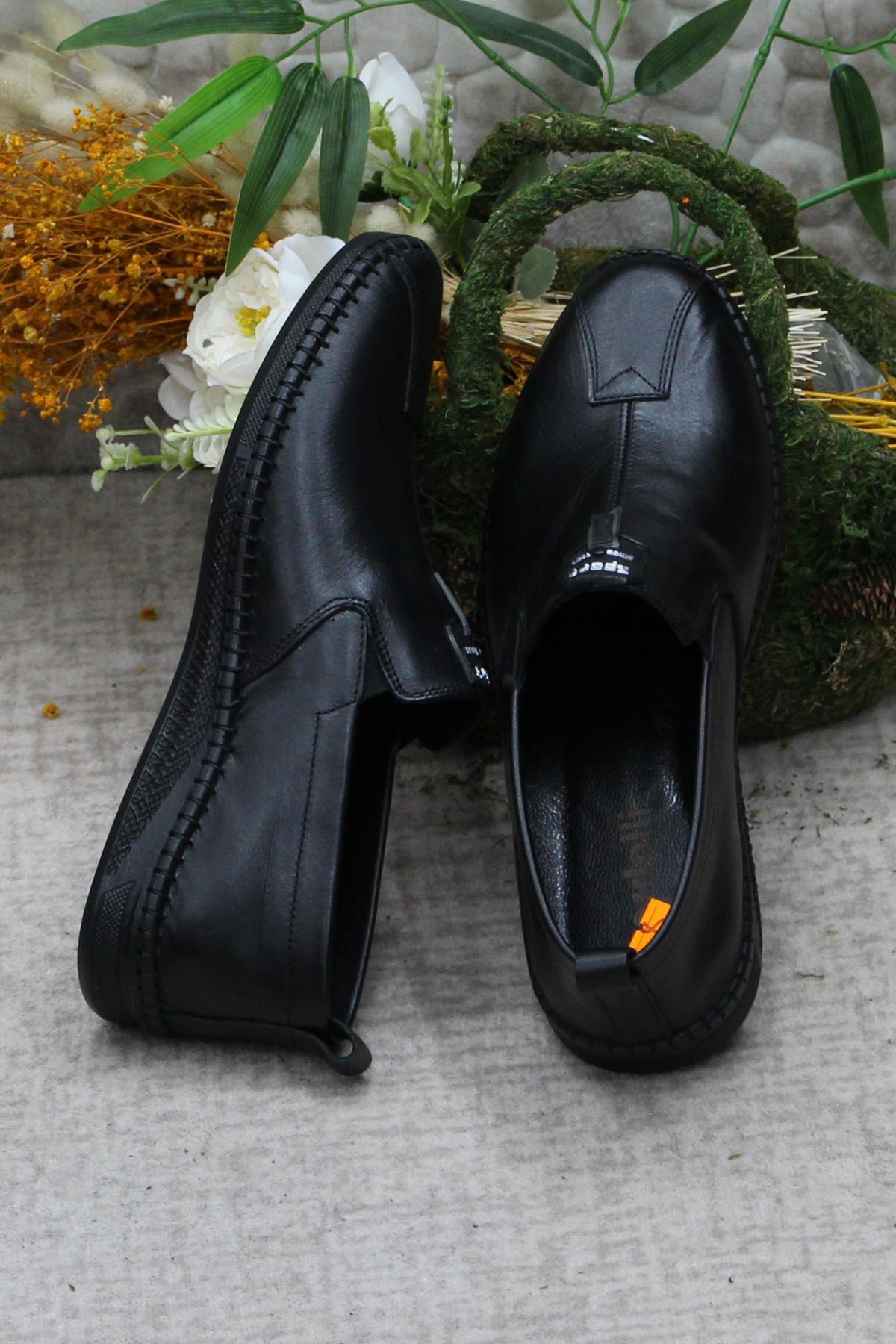 42060 Bordolli Çok Yumuşak İç Ve Dış Hakiki Deri Erkek Ayakkabı - Görsel 7