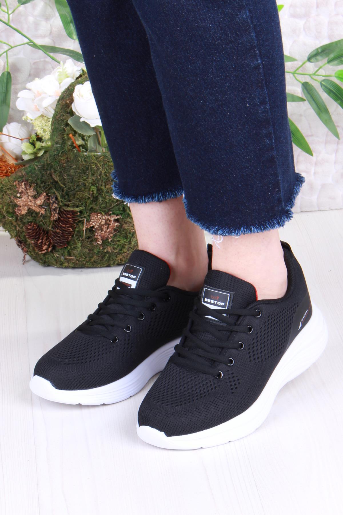 B648 Rahat Esnek Hafif Com Taban Spor Ayakkabı - Görsel 3